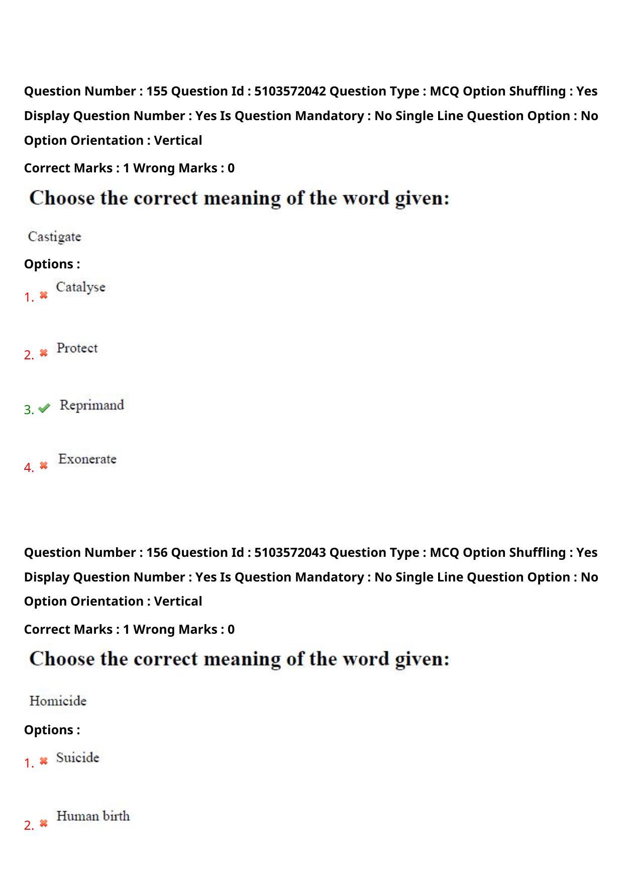 AP ICET 2020 - Shift 3 Question Paper With Preliminary Keys - Page 111