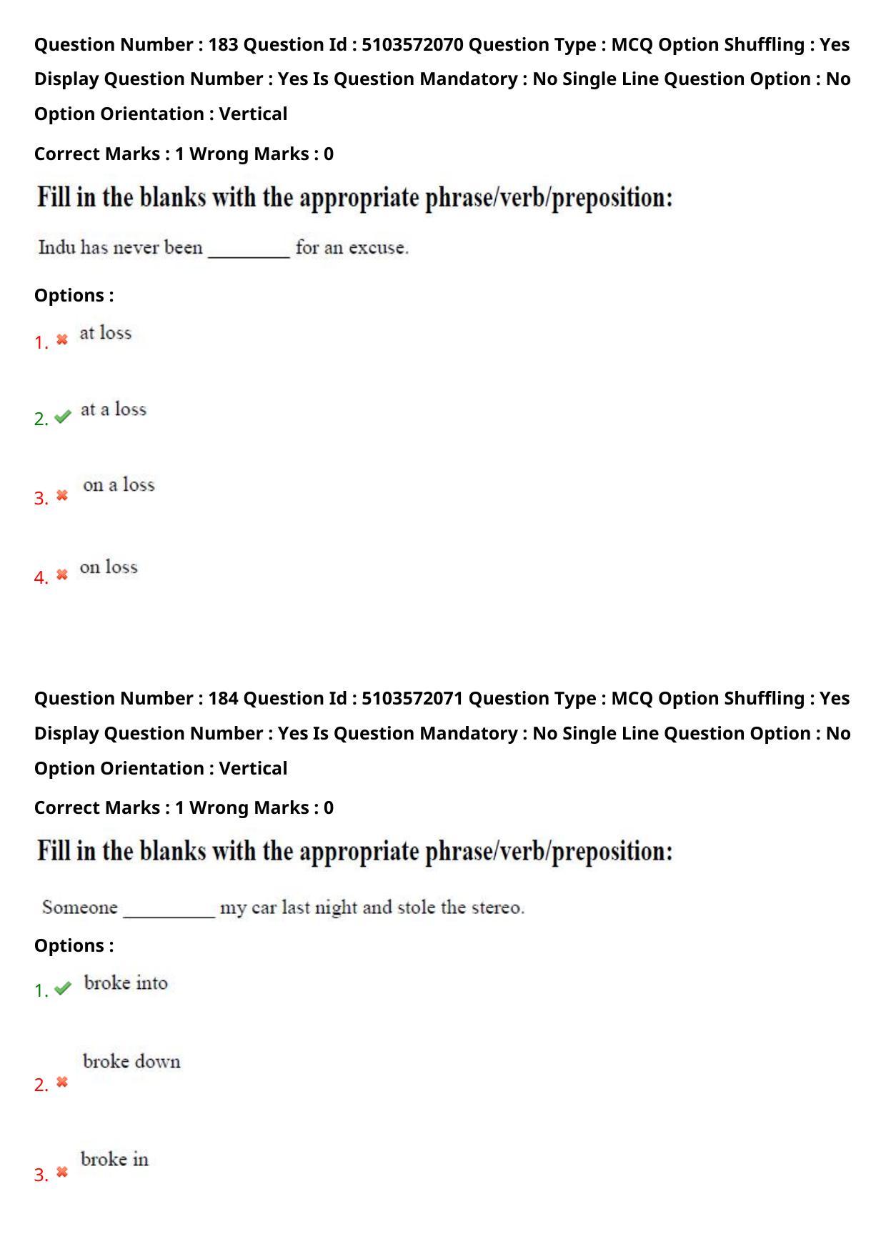 AP ICET 2020 - Shift 3 Question Paper With Preliminary Keys - Page 127