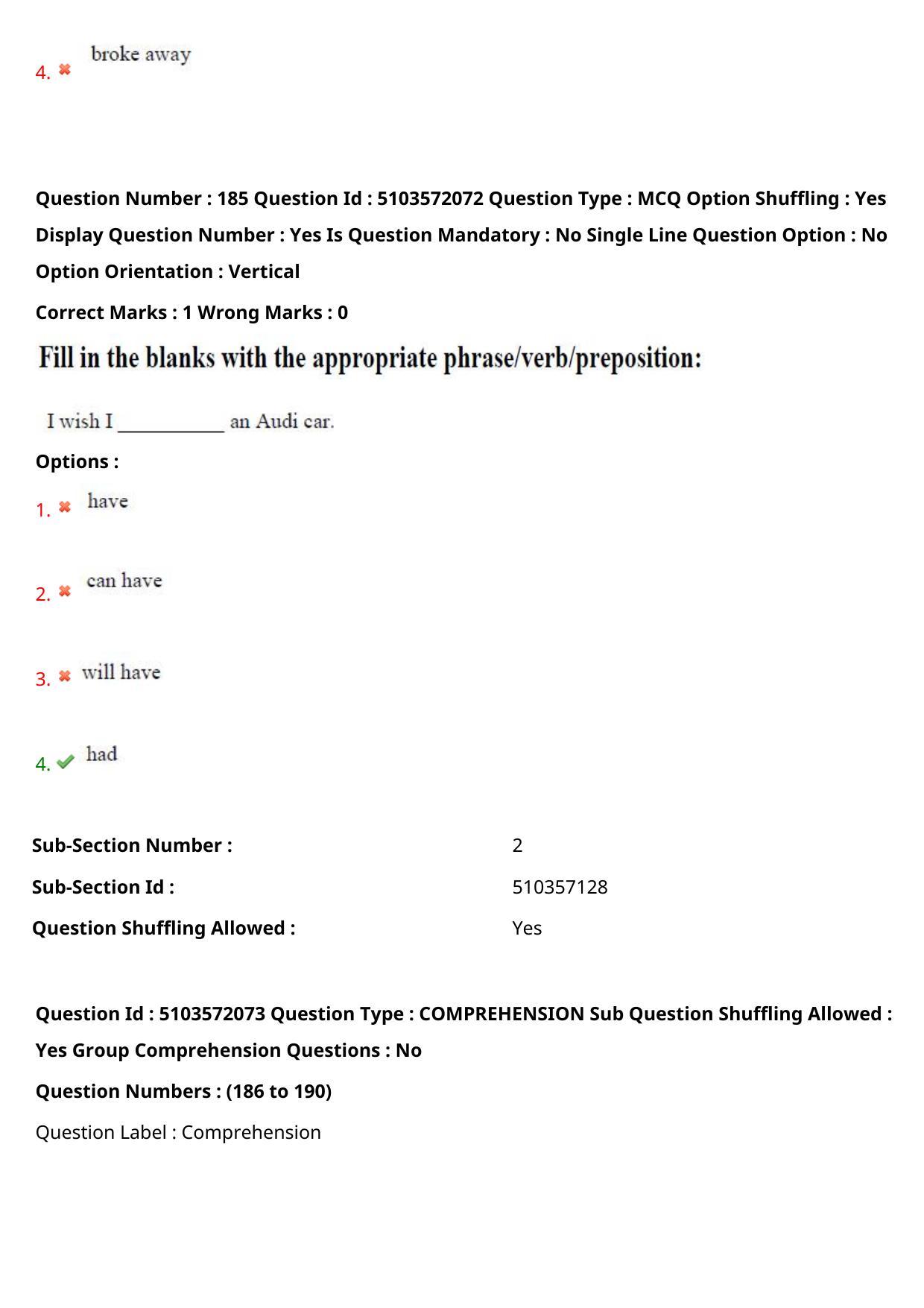 AP ICET 2020 - Shift 3 Question Paper With Preliminary Keys - Page 128