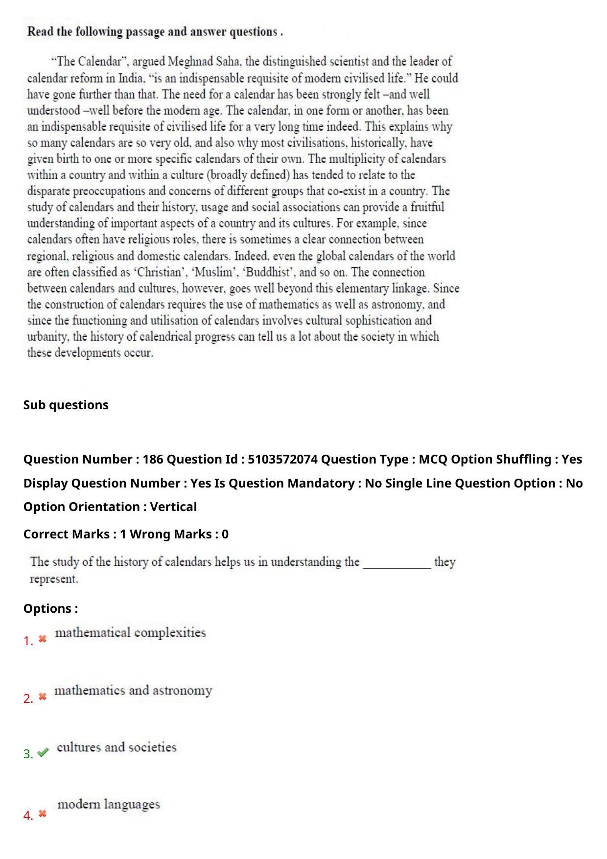 AP ICET 2020 - Shift 3 Question Paper With Preliminary Keys - Page 129