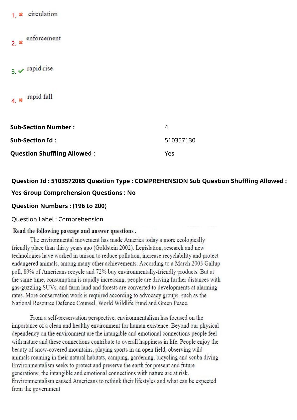 AP ICET 2020 - Shift 3 Question Paper With Preliminary Keys - Page 135