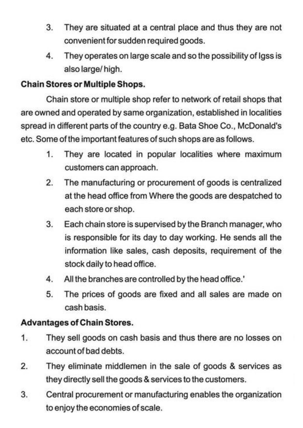 Class 11 Notes, Question & Practice Paper - Business Studies (Topic 9 : Internal Trade) - Page 11
