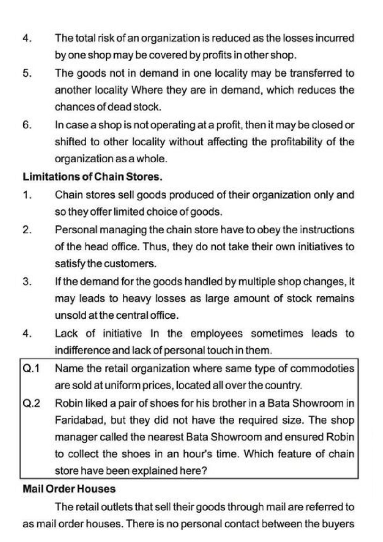Class 11 Notes, Question & Practice Paper - Business Studies (Topic 9 : Internal Trade) - Page 12