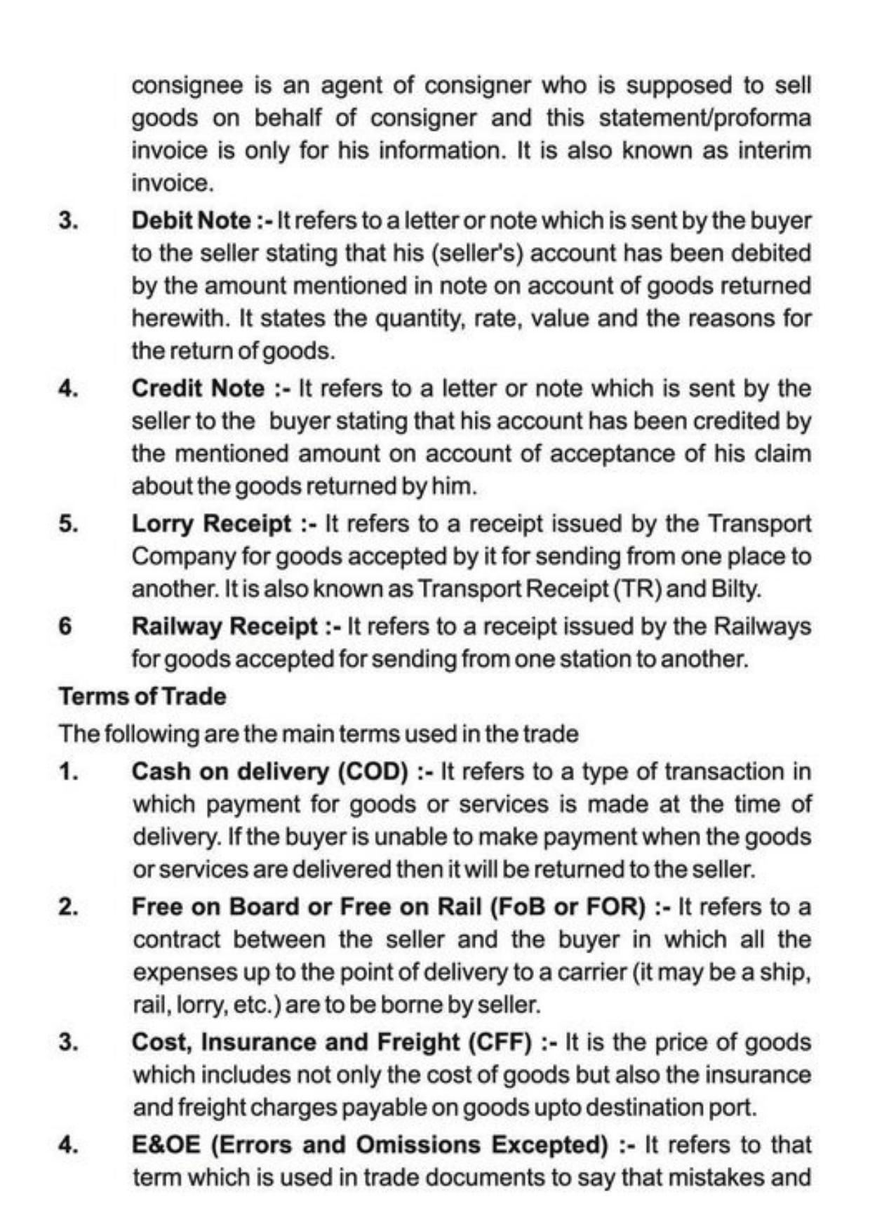Class 11 Notes, Question & Practice Paper - Business Studies (Topic 9 : Internal Trade) - Page 15