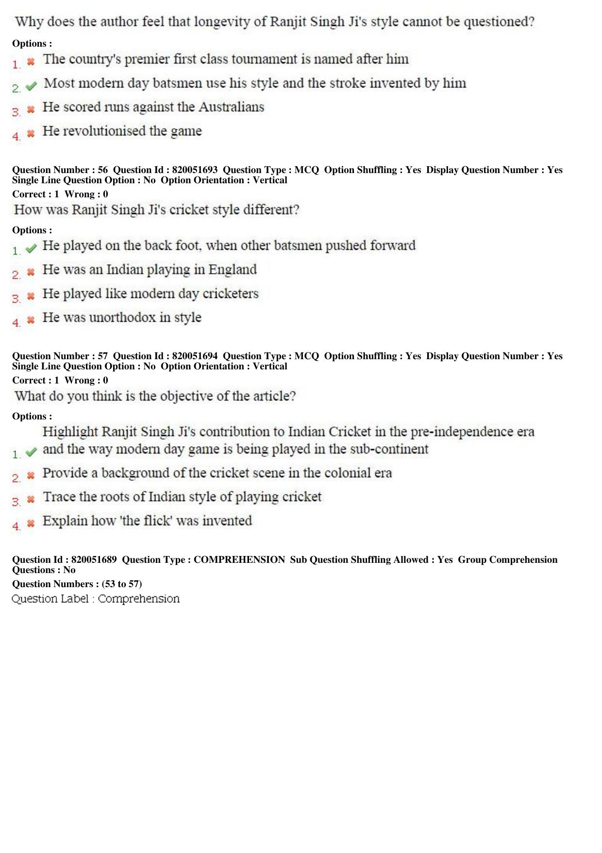MP CPCT 17th Jan 2016 CPCT Question Paper Shift 2 - Page 28