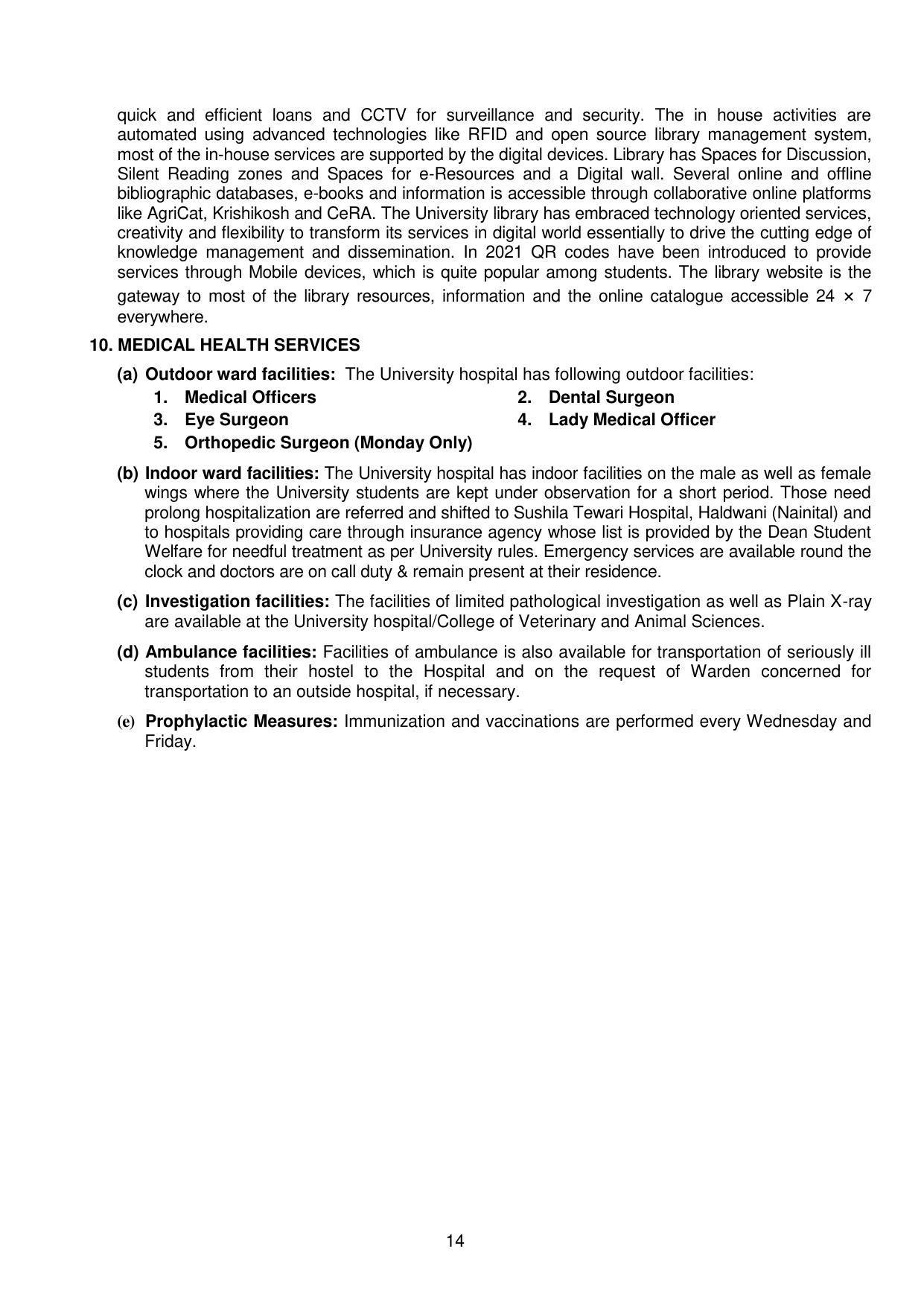 GBPUAT Entrance Exam Prospectus 2023 - Page 14