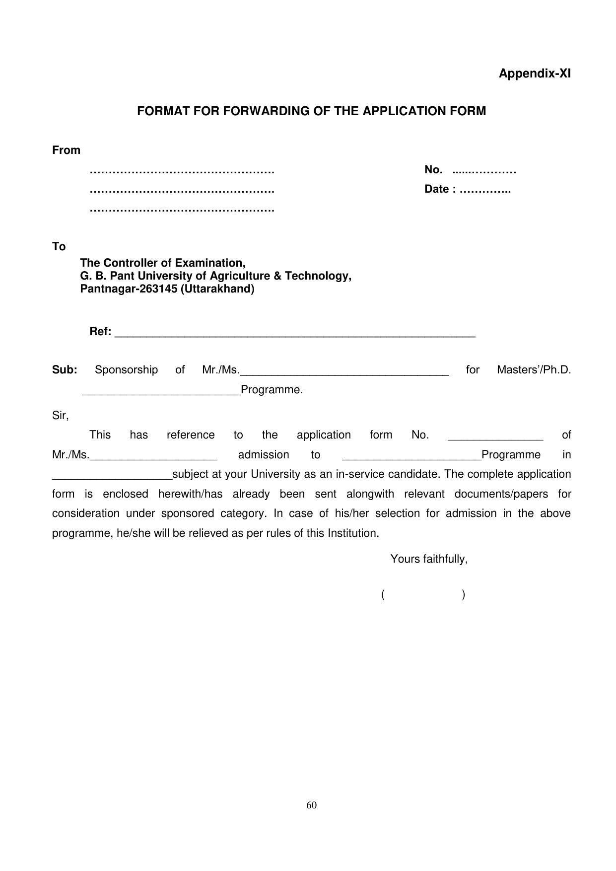 GBPUAT Entrance Exam Prospectus 2023 - Page 60