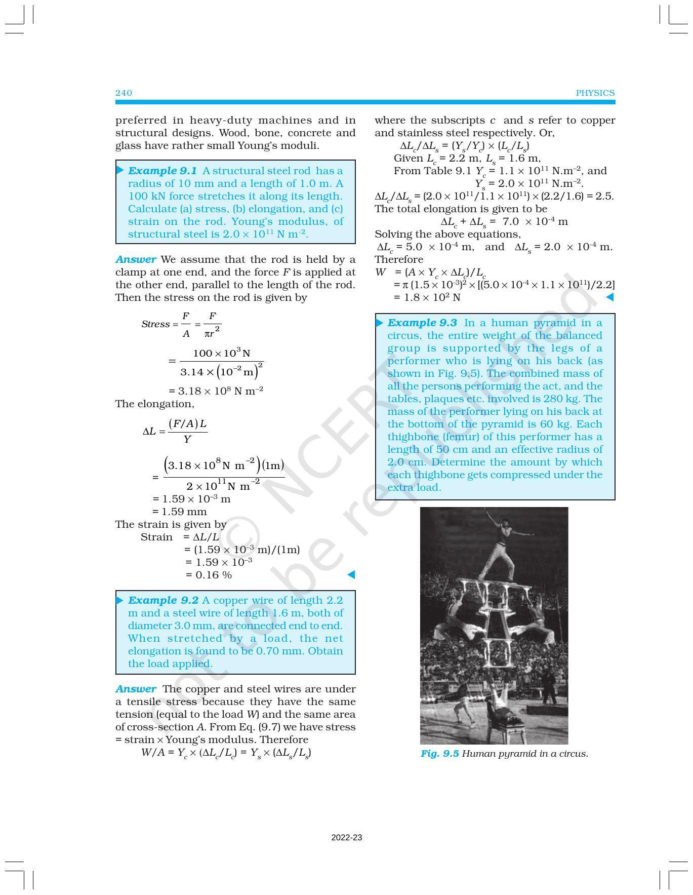 NCERT Book for Class 11 Physics Chapter 9 Mechanical Properties of Solids - Page 6