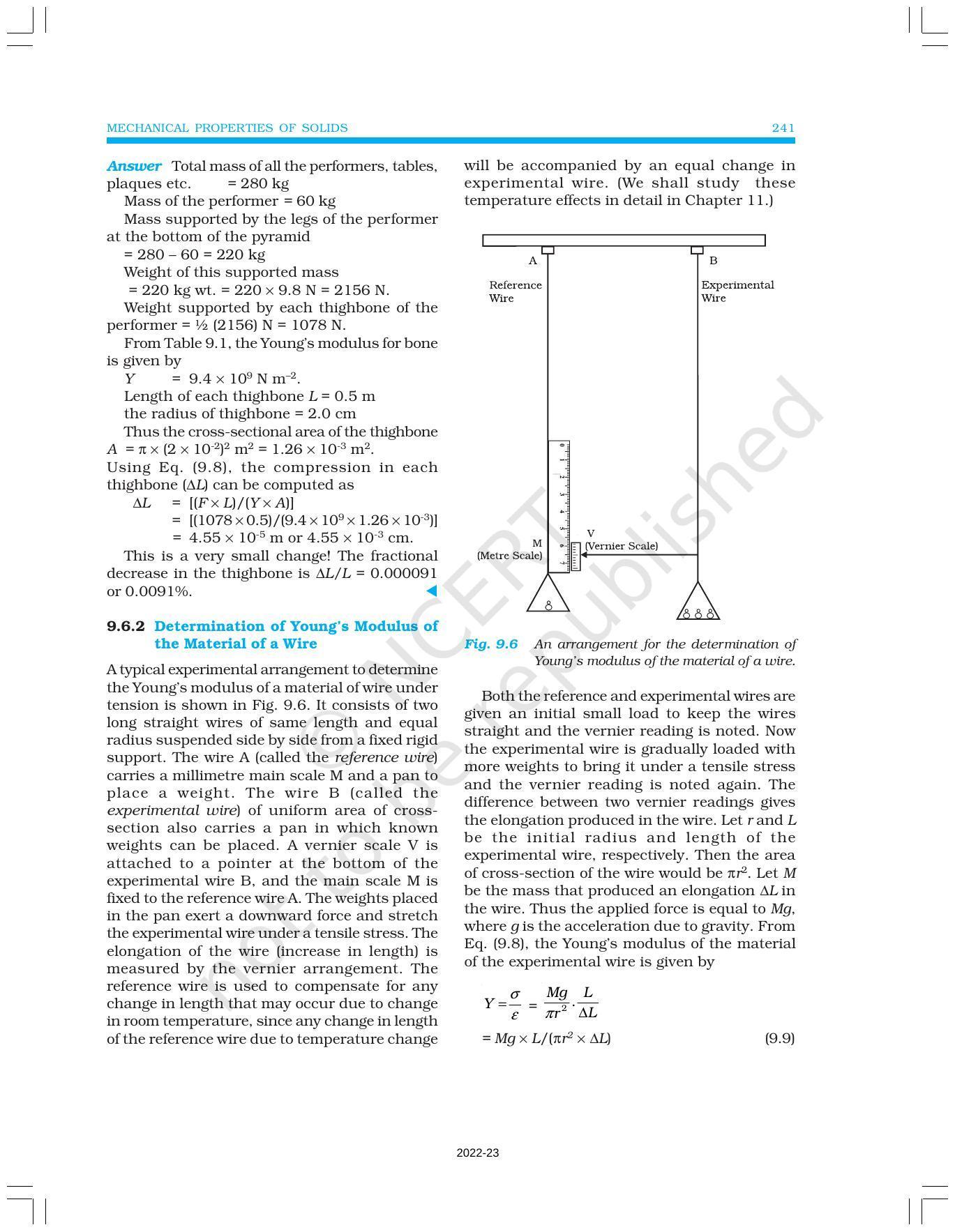 NCERT Book for Class 11 Physics Chapter 9 Mechanical Properties of Solids - Page 7