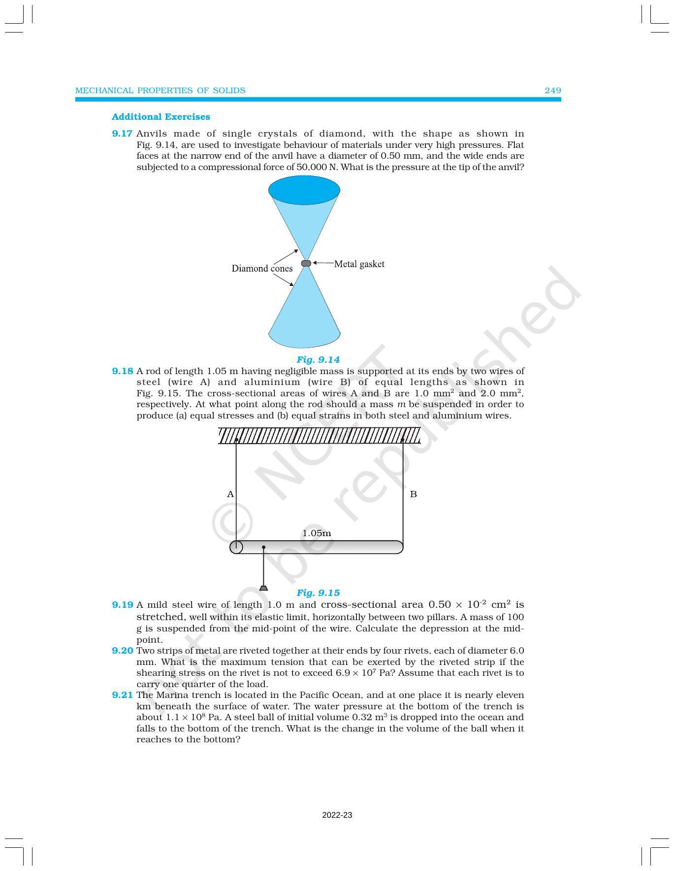 NCERT Book for Class 11 Physics Chapter 9 Mechanical Properties of Solids - Page 15