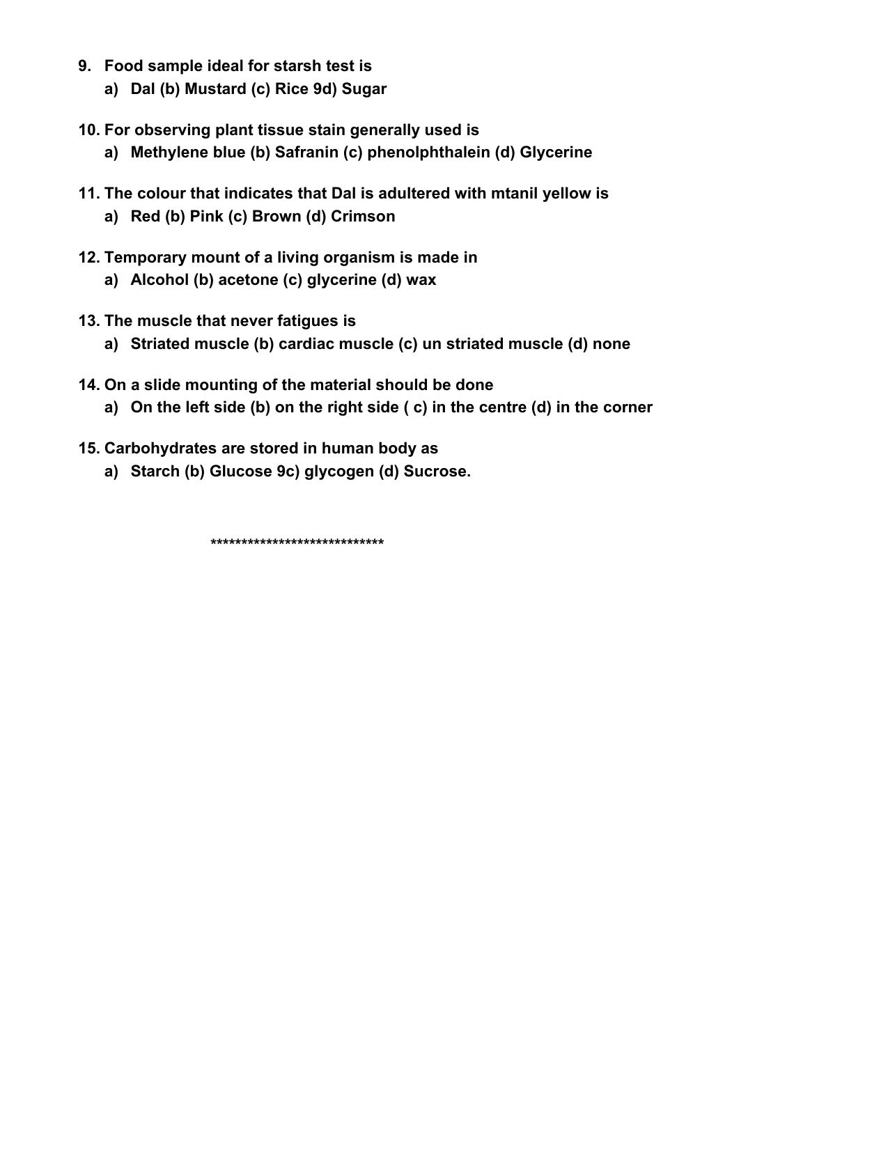CBSE Worksheets for Class 9 Biology Assignment 1 - Page 3