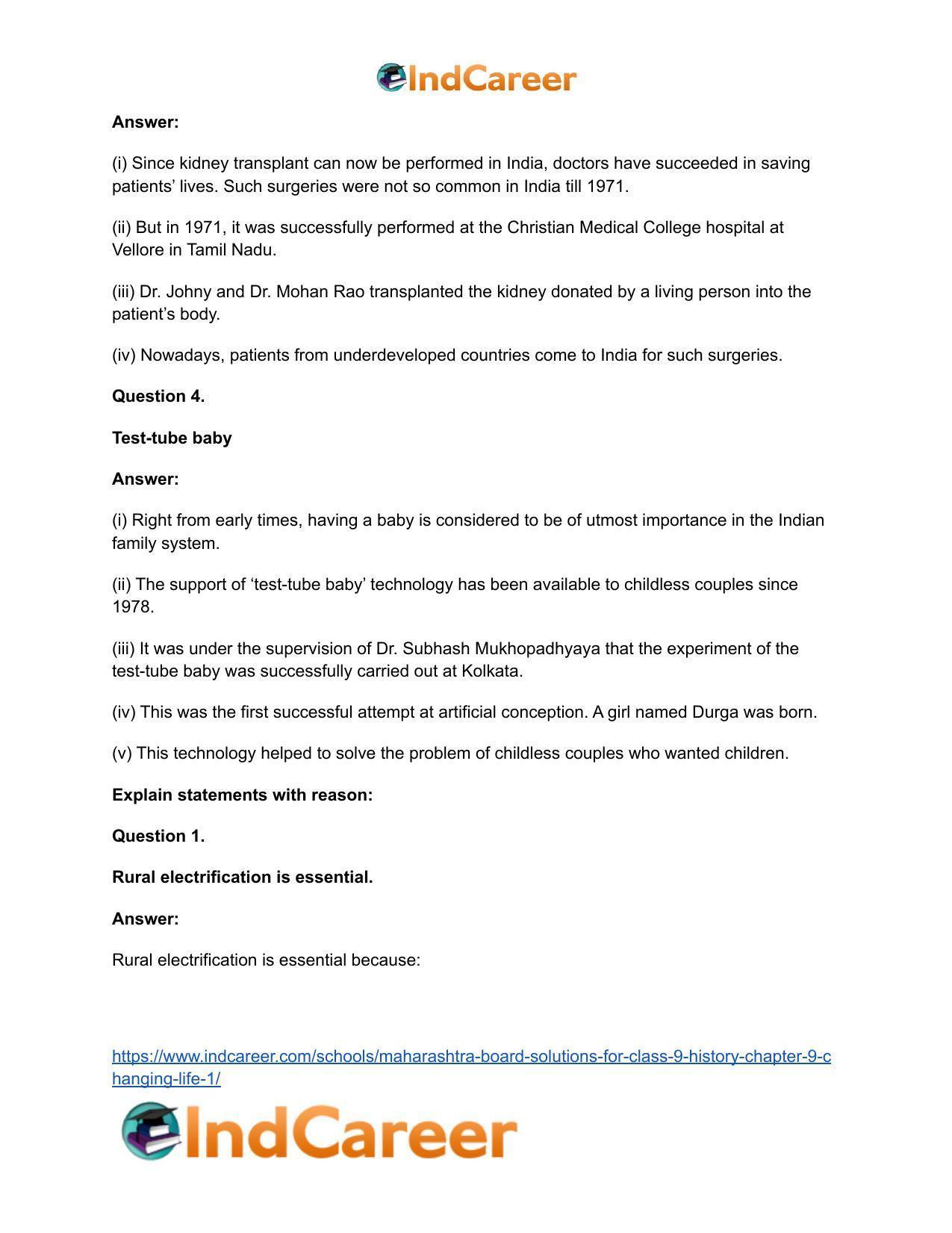Maharashtra Board Solutions for Class 9- History: Chapter 9- Changing Life 1 - Page 15