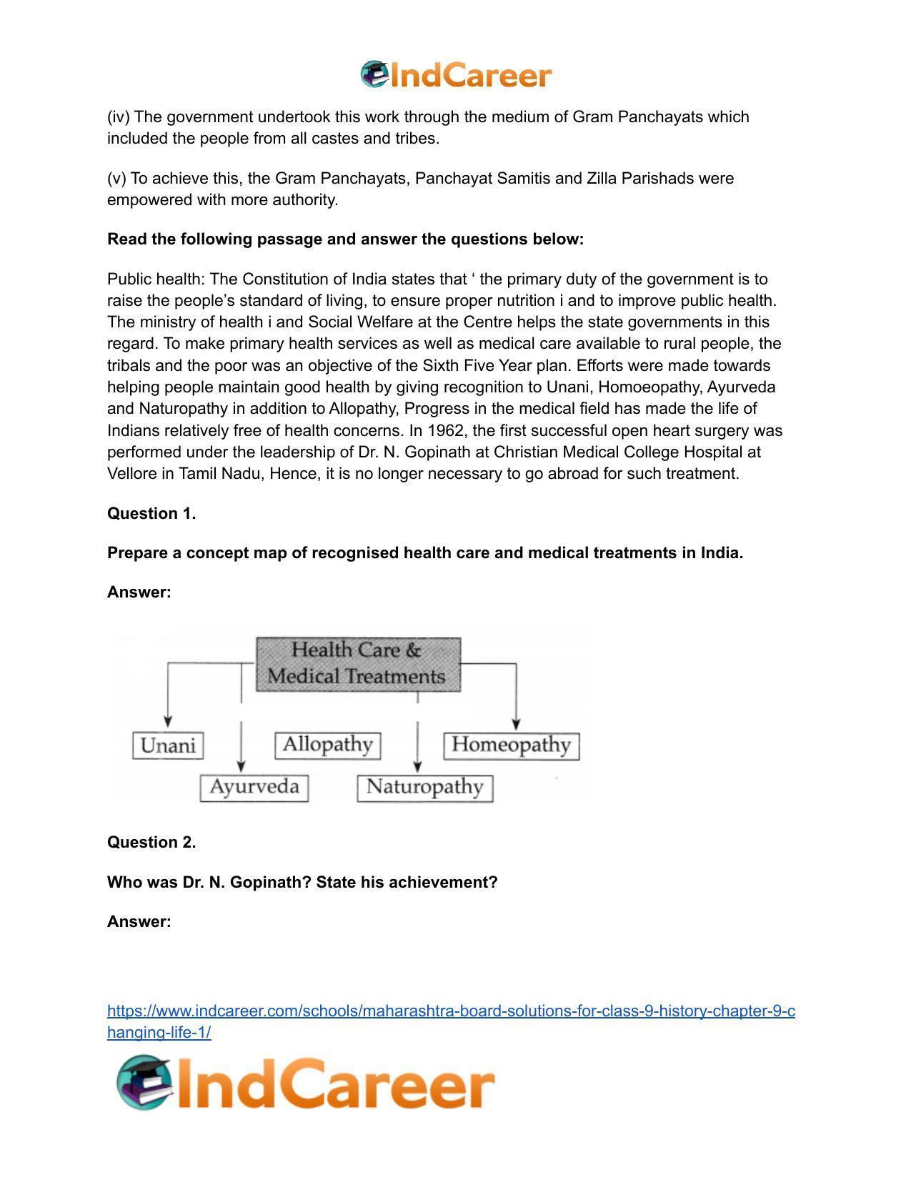 Maharashtra Board Solutions for Class 9- History: Chapter 9- Changing Life 1 - Page 17