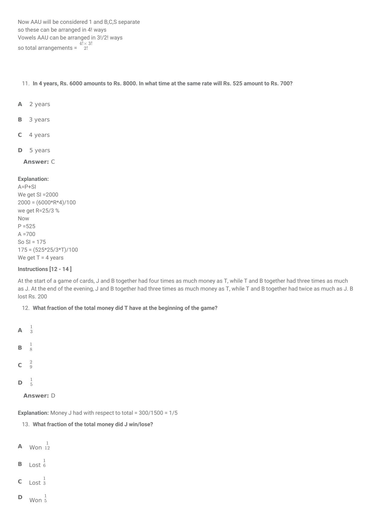 SNAP 2009 Question Paper with Solution - Page 5
