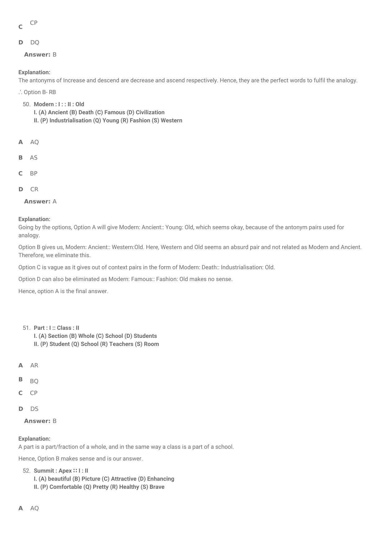 SNAP 2009 Question Paper with Solution - Page 22