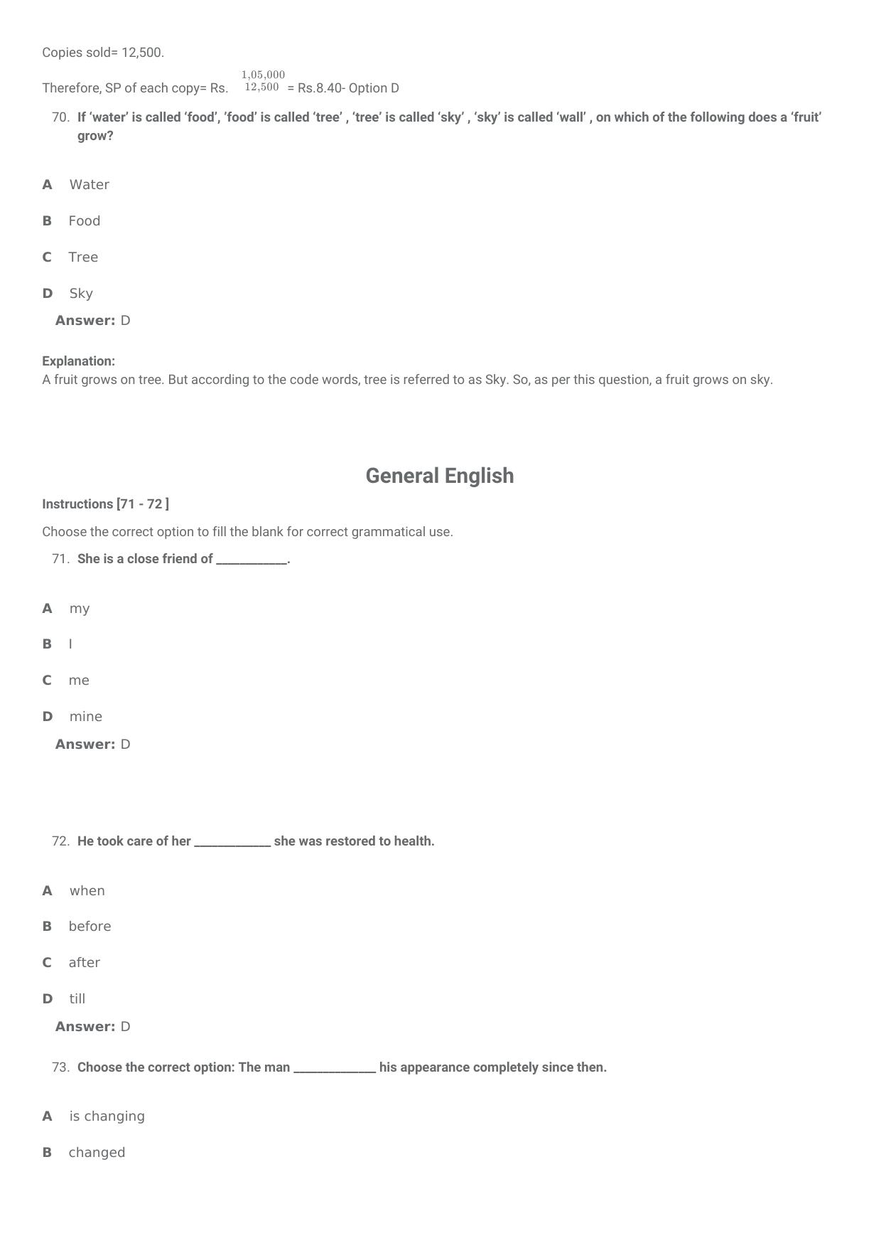 SNAP 2009 Question Paper with Solution - Page 32