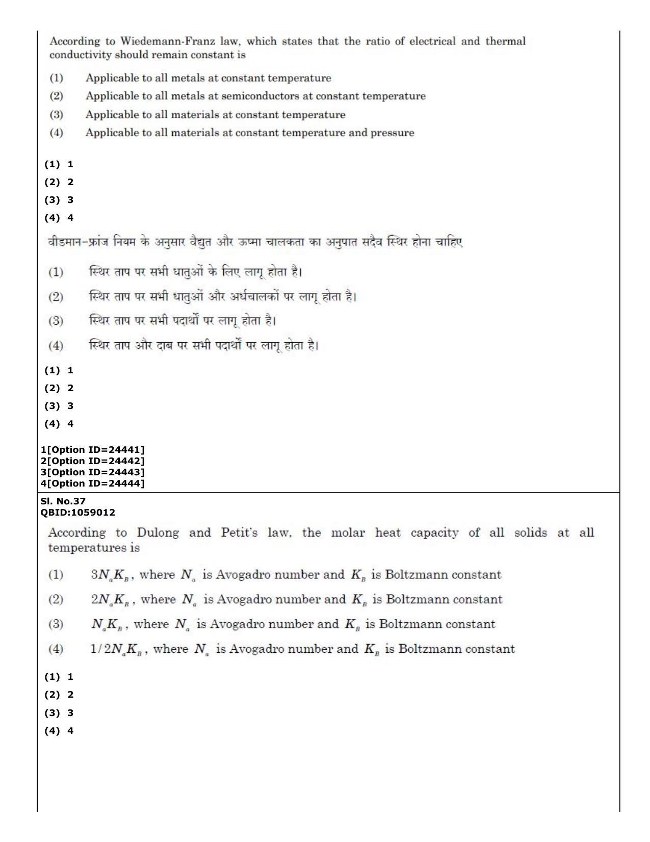 CUET (PG) 2022: PGQP-55 Materials Science and Nanotechnology (09-09-2022) Question Paper - Page 30