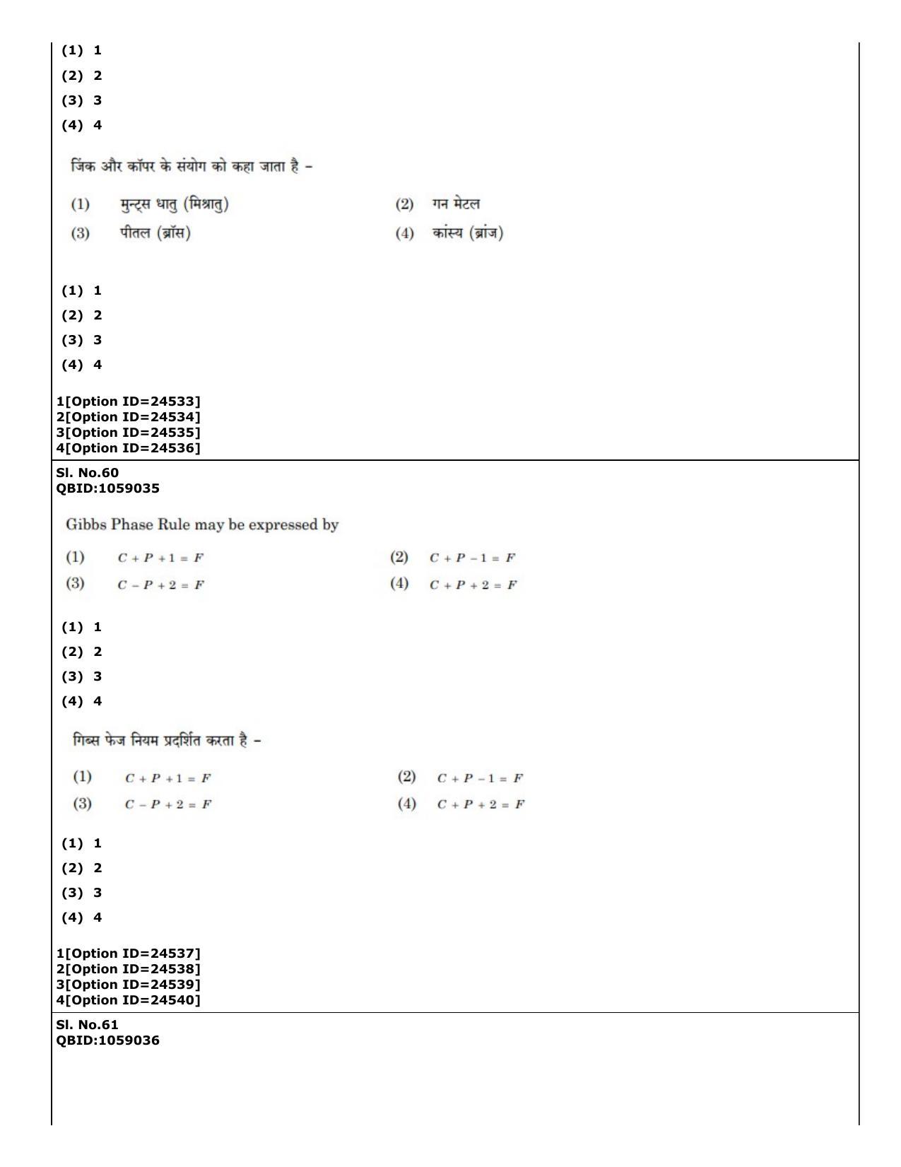 CUET (PG) 2022: PGQP-55 Materials Science and Nanotechnology (09-09-2022) Question Paper - Page 44