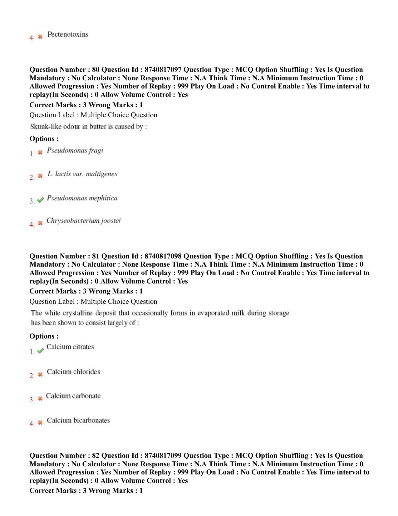 BHU RET Veterinary Public Health 2020 Question Paper - Page 44