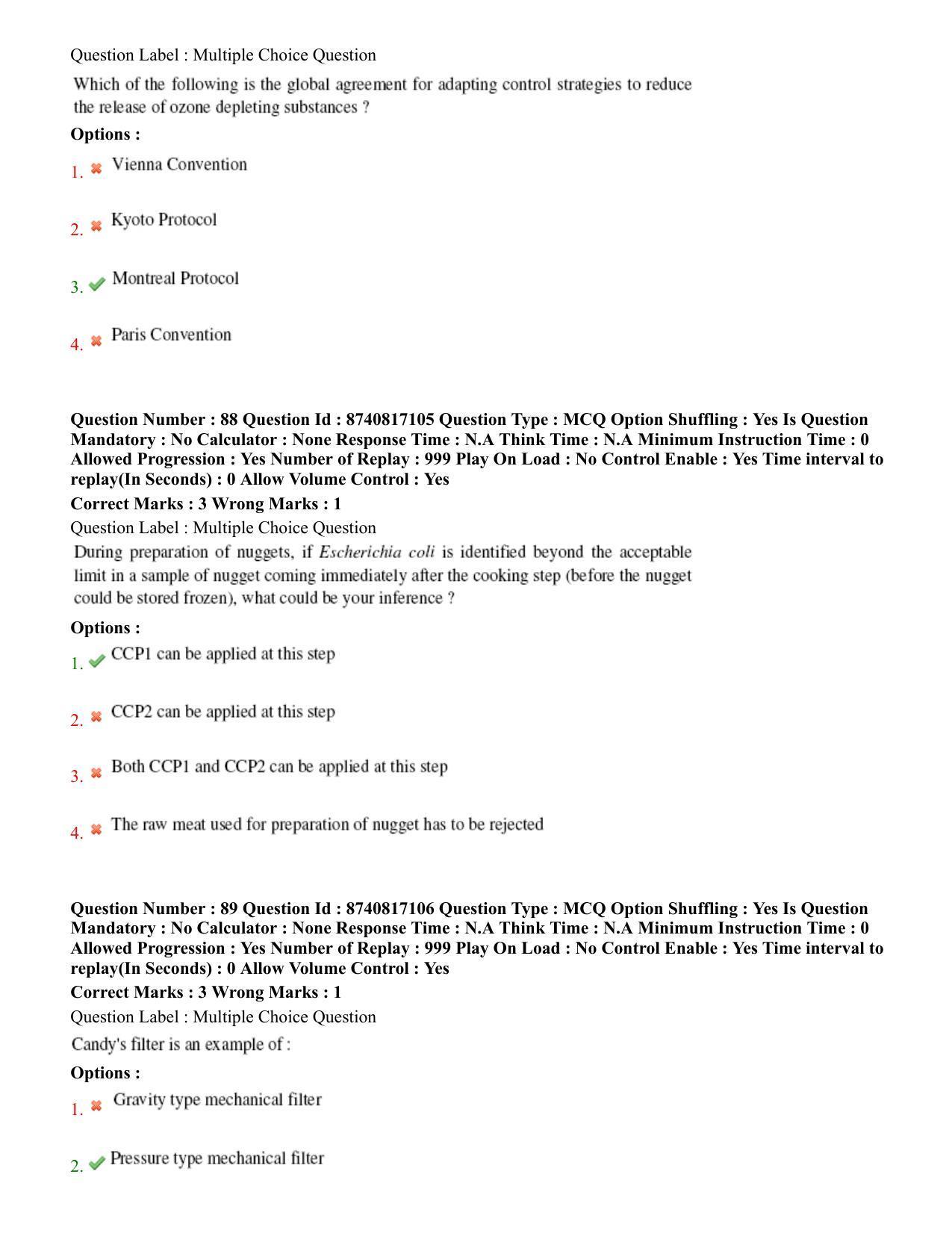 BHU RET Veterinary Public Health 2020 Question Paper - Page 47