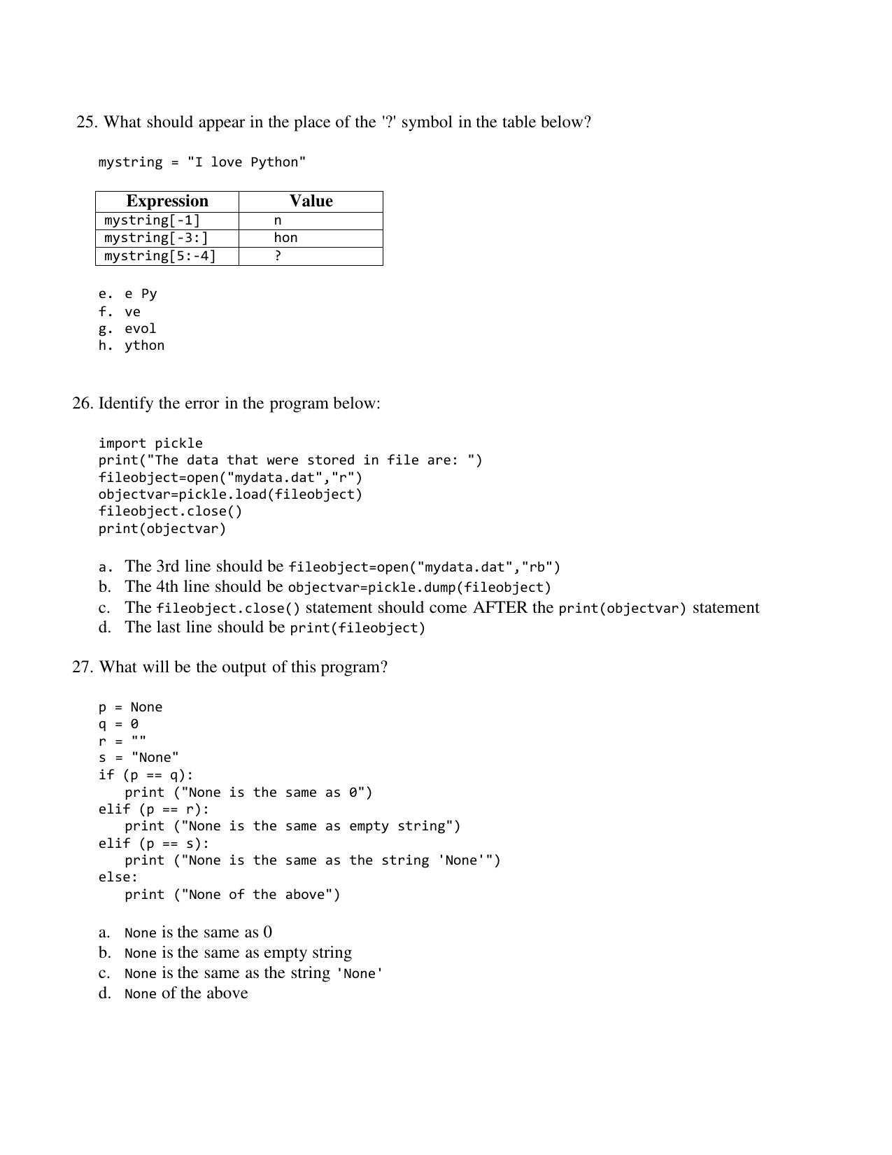 CBSE Class 12 Computer Science Term 1 Practice Questions 2021-22 - Page 6