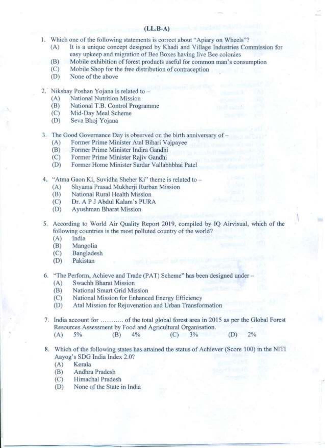 PU LLB 2021 Question Paper - Page 2