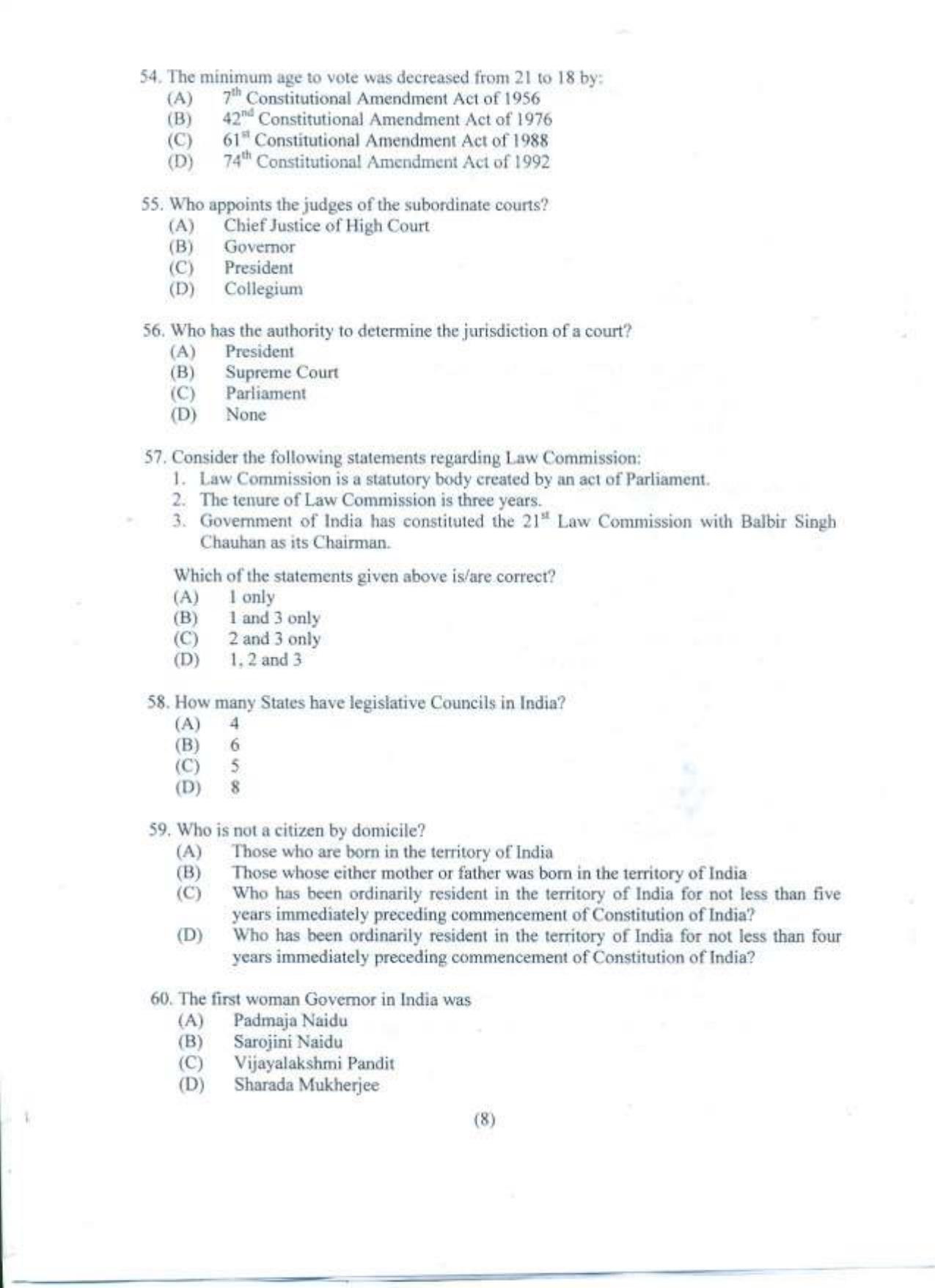 PU LLB 2021 Question Paper - Page 9