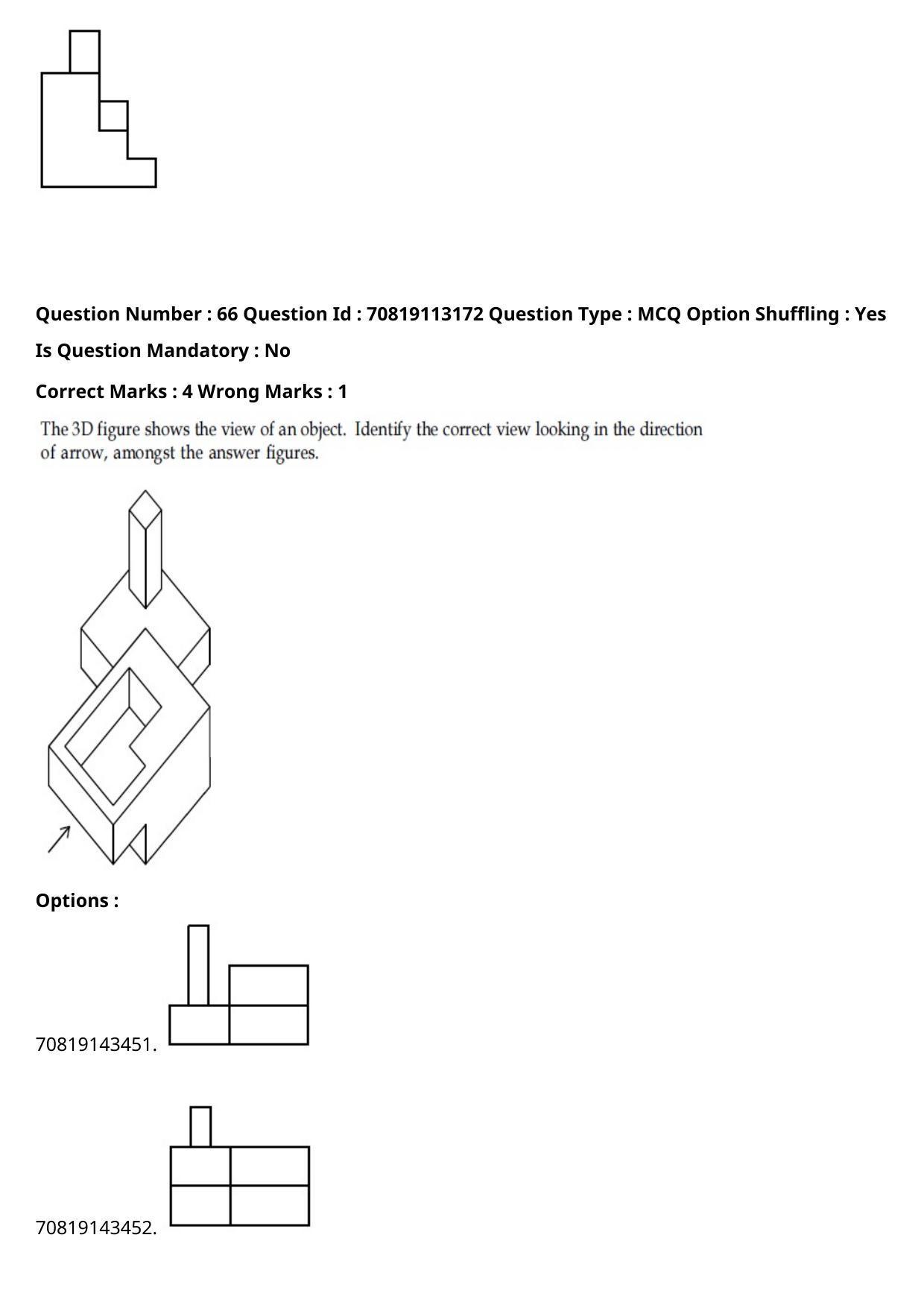 JEE Mains 2021: B Arch & B Planning Odiya (Shift 2) 23-02-2021 Question Paper - Page 84
