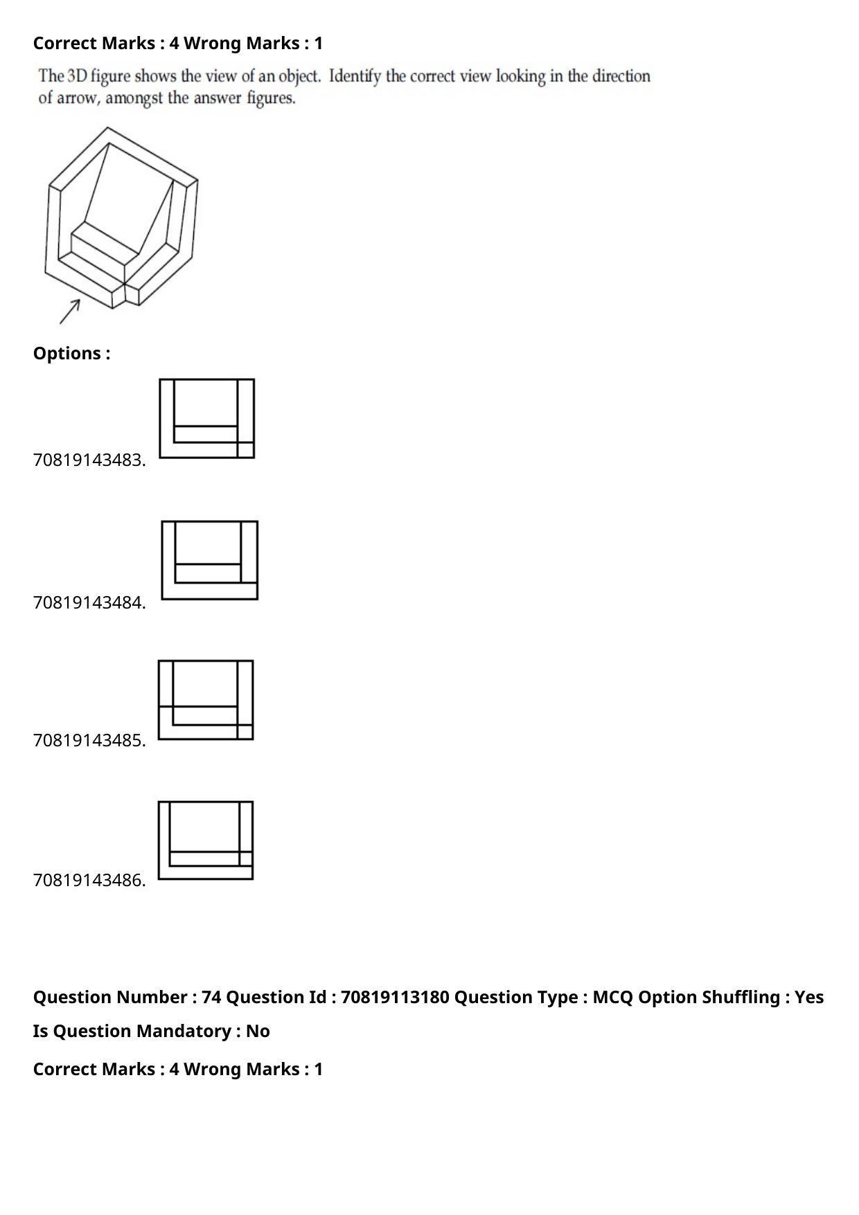 JEE Mains 2021: B Arch & B Planning Odiya (Shift 2) 23-02-2021 Question Paper - Page 100