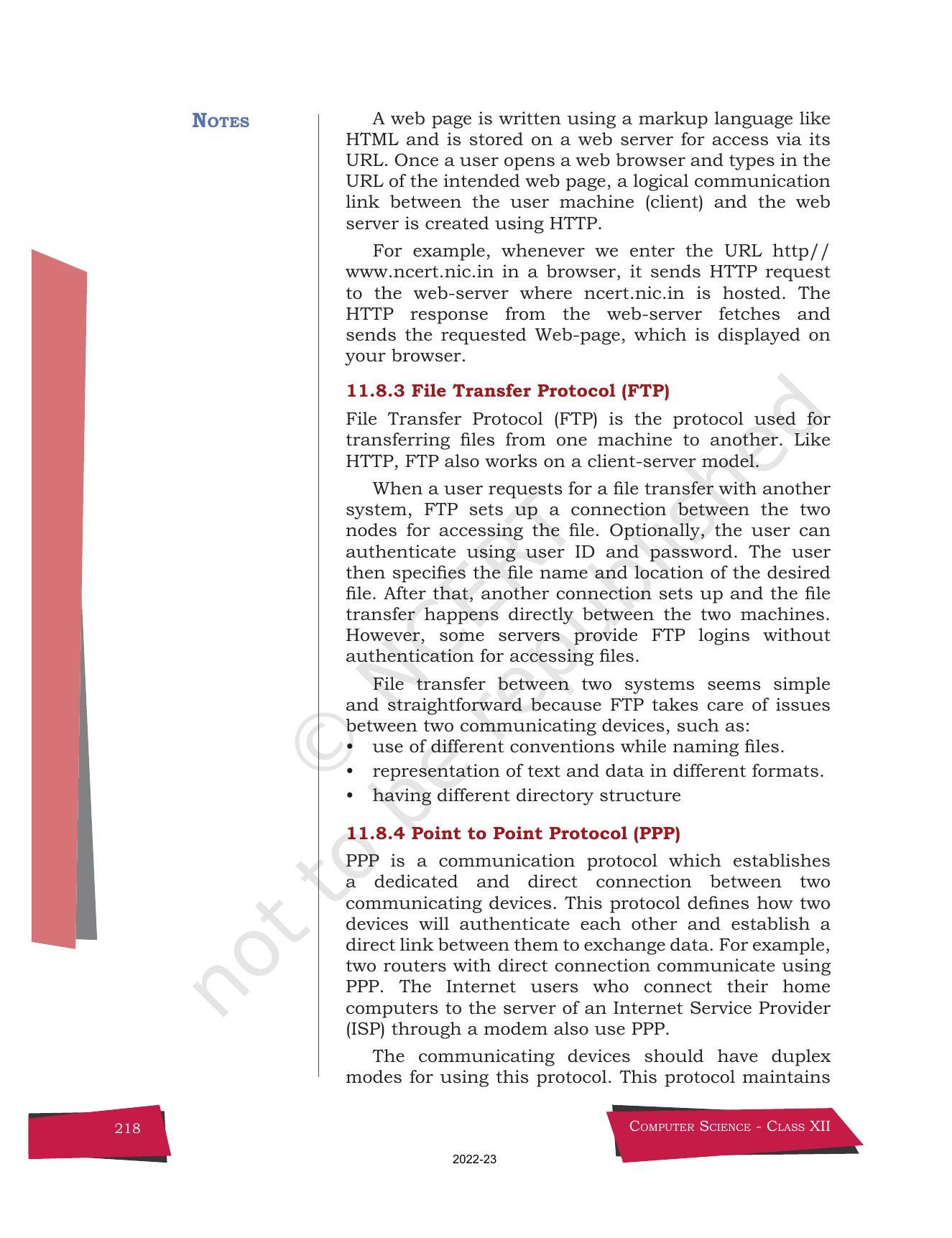 NCERT Book for Class 12 Computer Science Chapter 11 Data Communication - Page 16