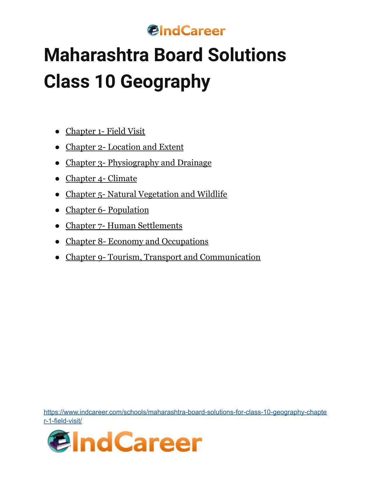 Maharashtra Board Solutions for Class 10- Geography: Chapter 1- Field Visit - Page 13