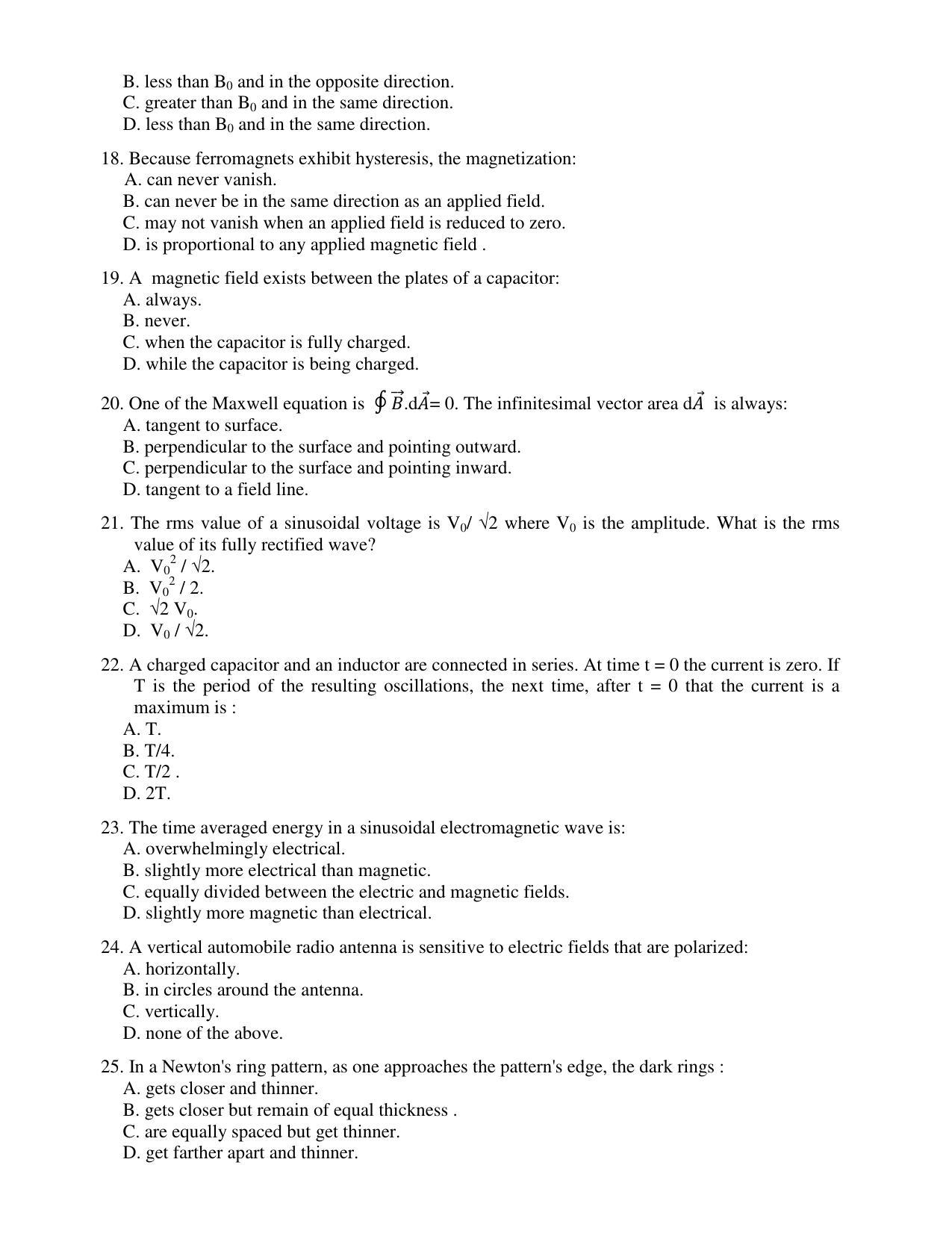 PU CET PG 2017 Question Paper - Page 3