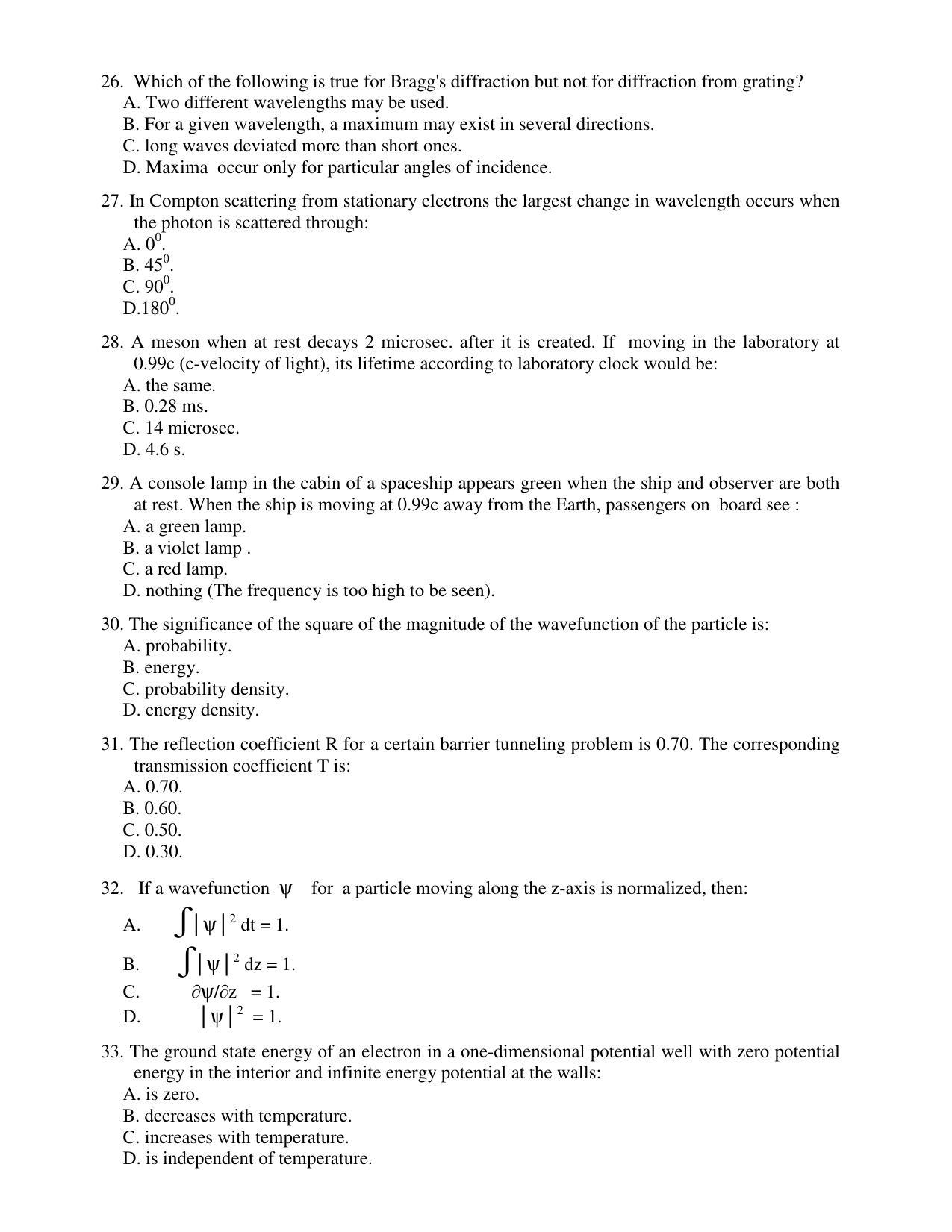 PU CET PG 2017 Question Paper - Page 4