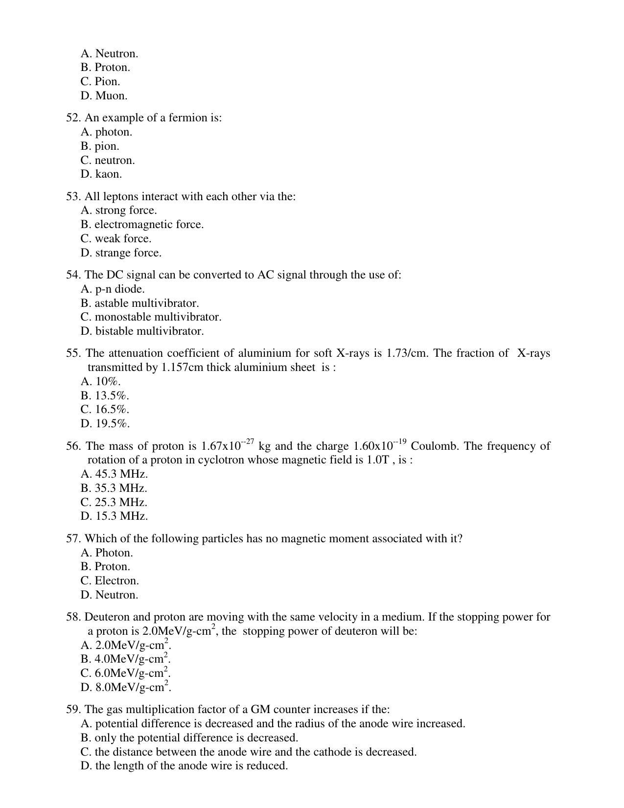 PU CET PG 2017 Question Paper - Page 7