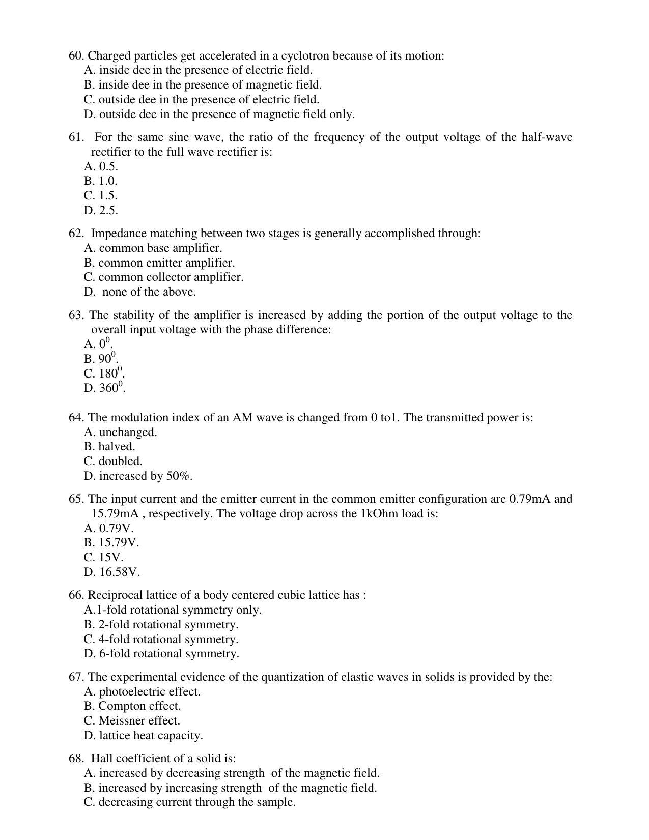 PU CET PG 2017 Question Paper - Page 8