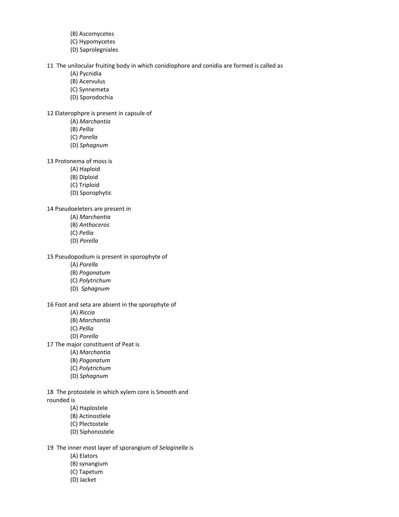 PU CET PG 2017 Question Paper - Page 11
