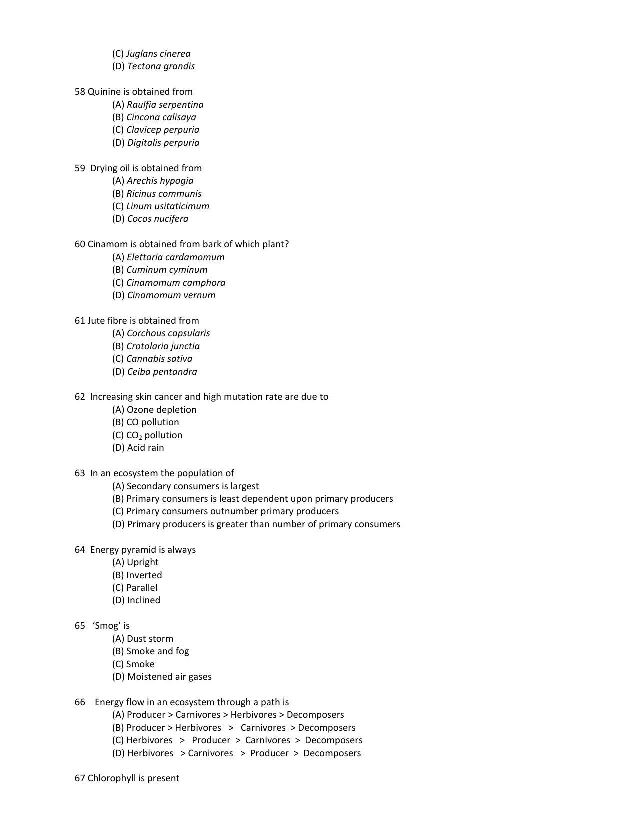 PU CET PG 2017 Question Paper - Page 16
