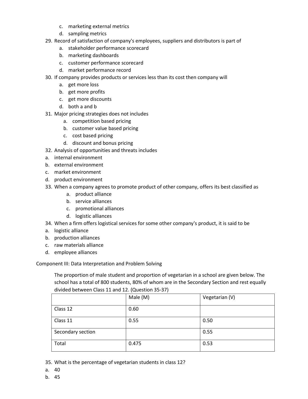 PU CET PG 2017 Question Paper - Page 21