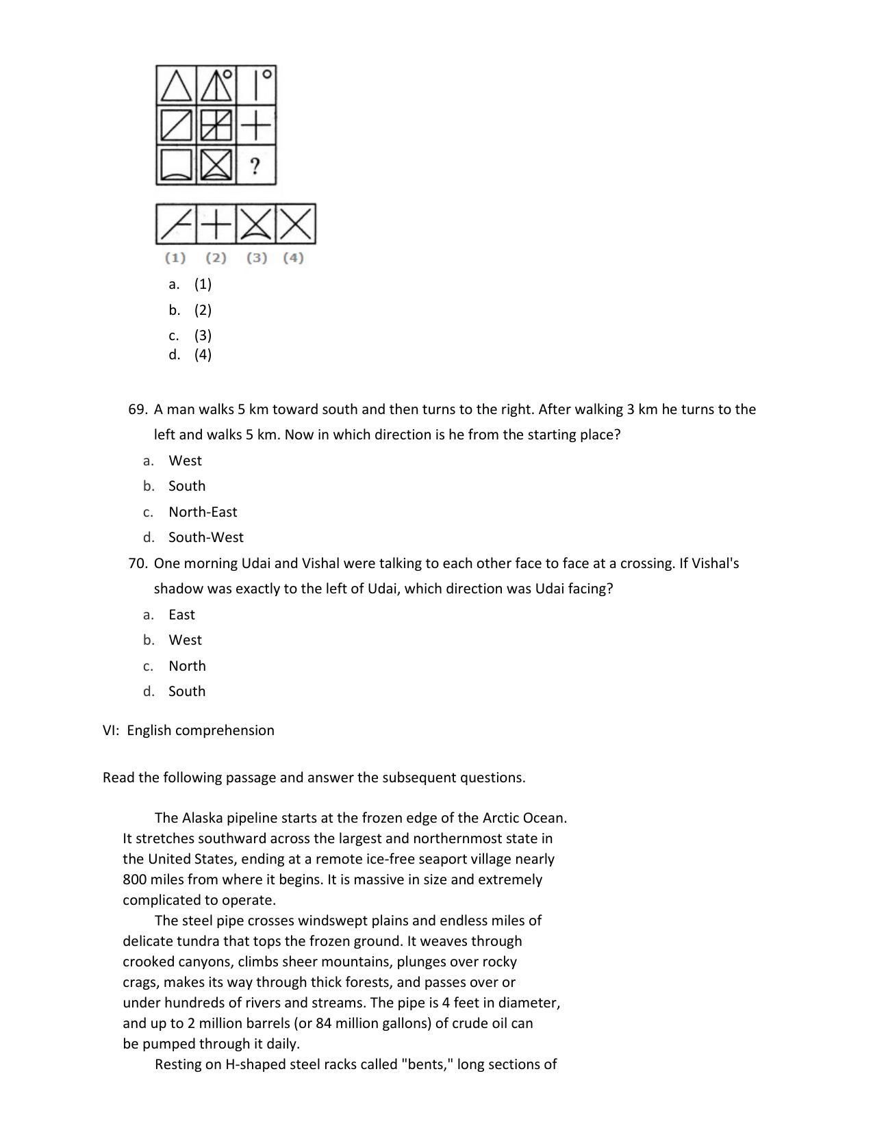 PU CET PG 2017 Question Paper - Page 27