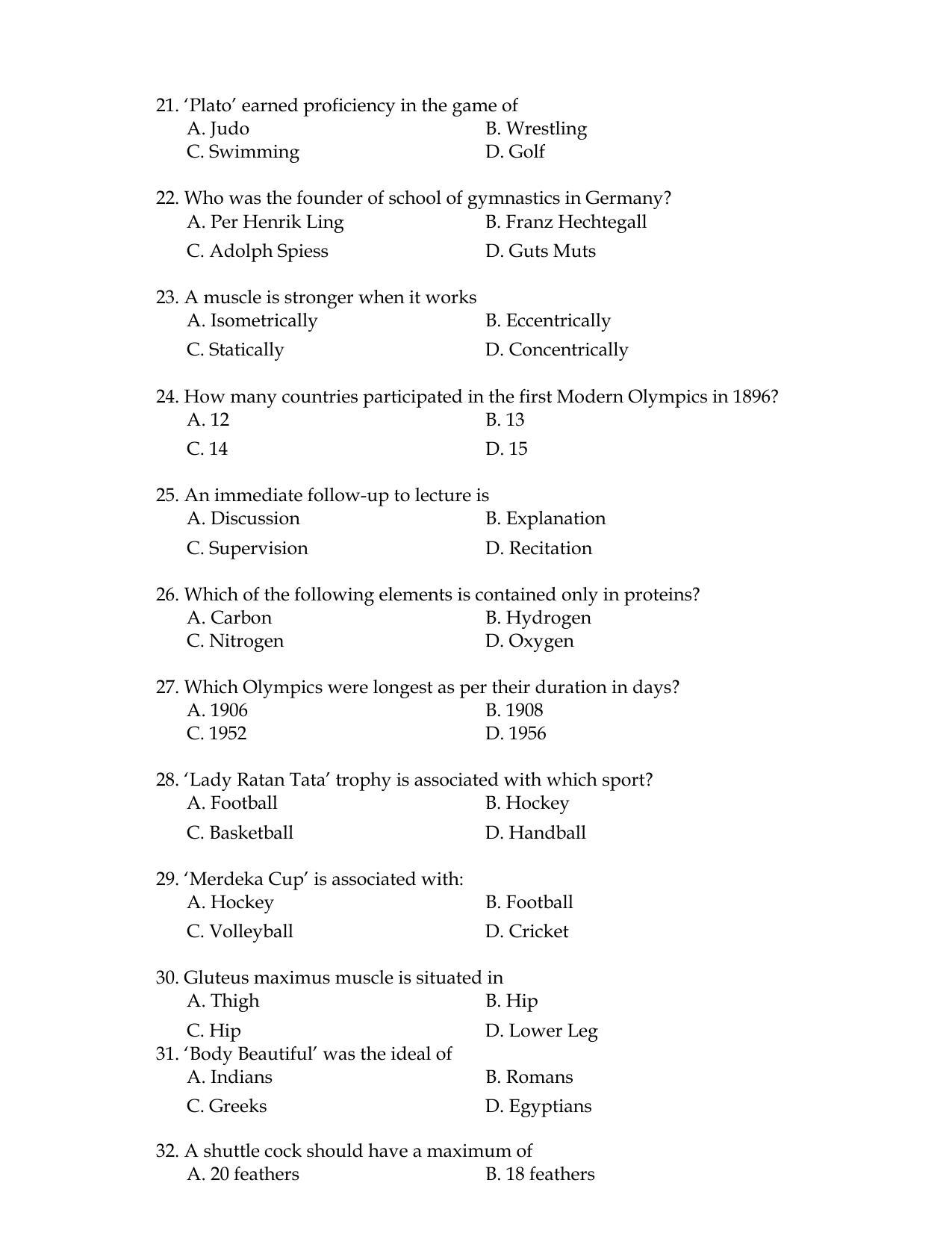 PU CET PG 2017 Question Paper - Page 33