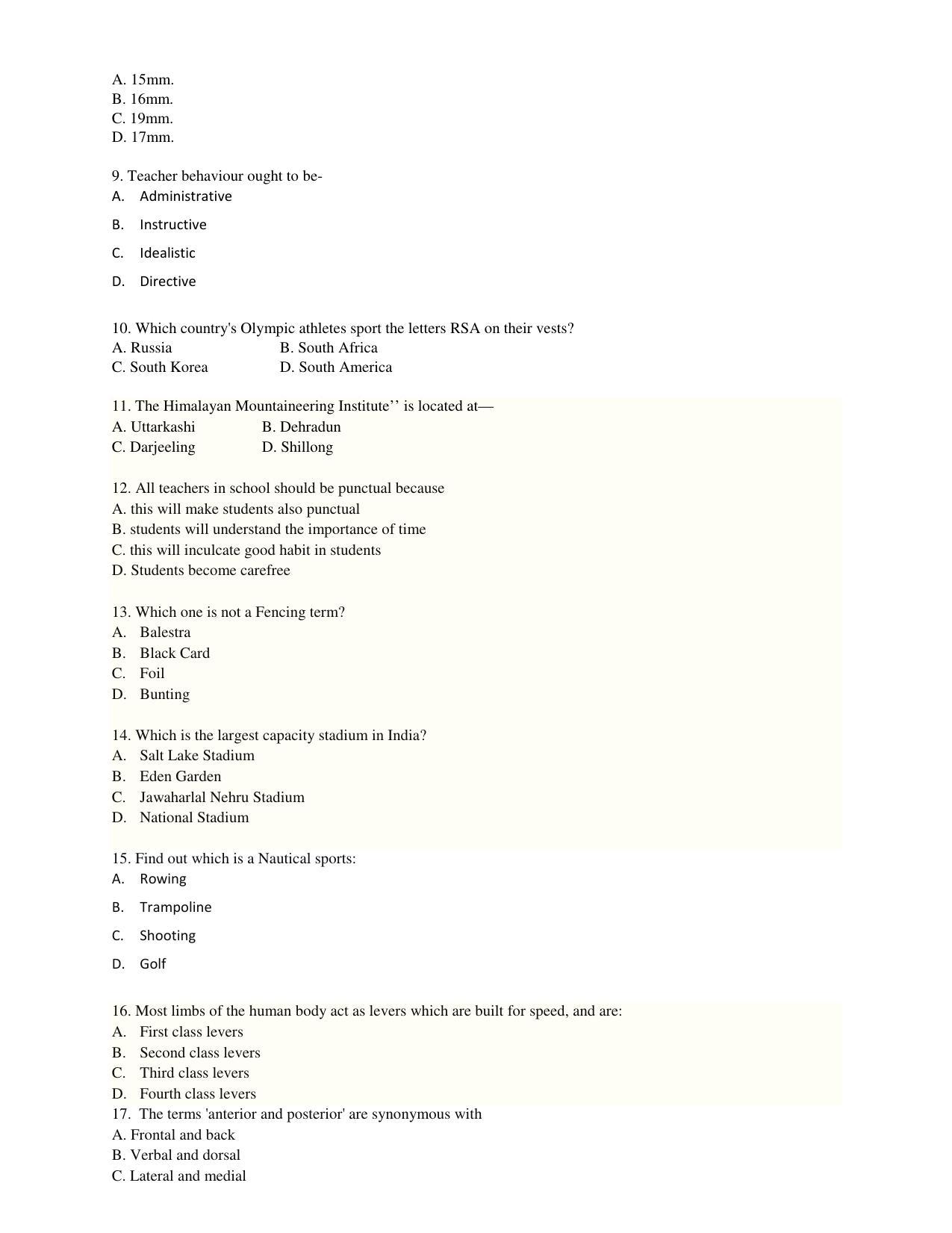 PU CET PG 2017 Question Paper - Page 40