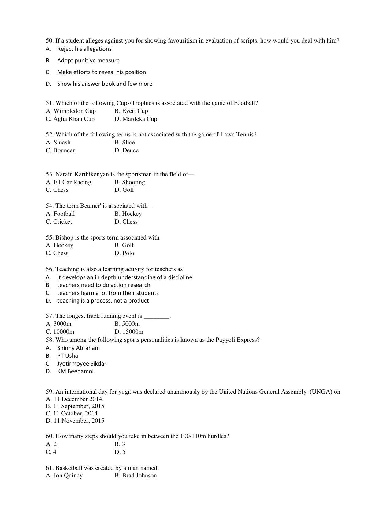 PU CET PG 2017 Question Paper - Page 44