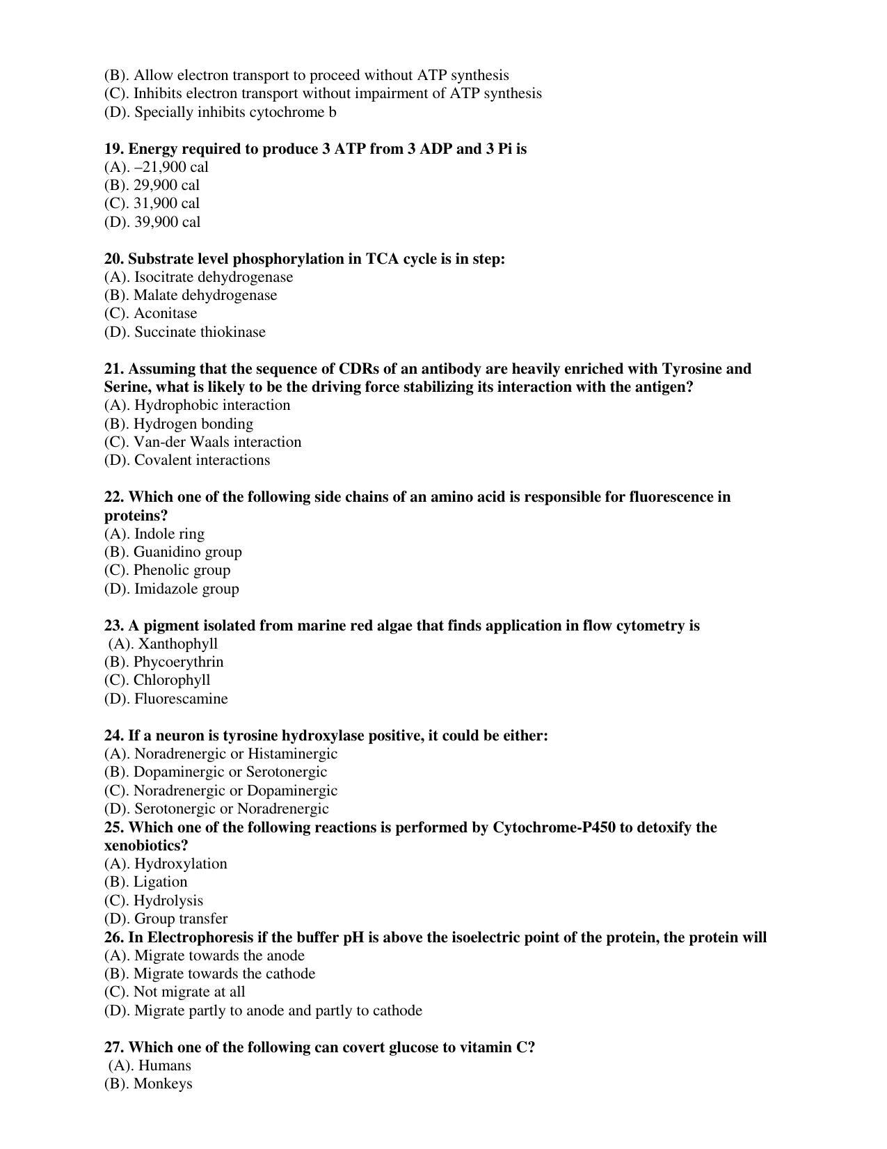 PU CET PG 2017 Question Paper - Page 49