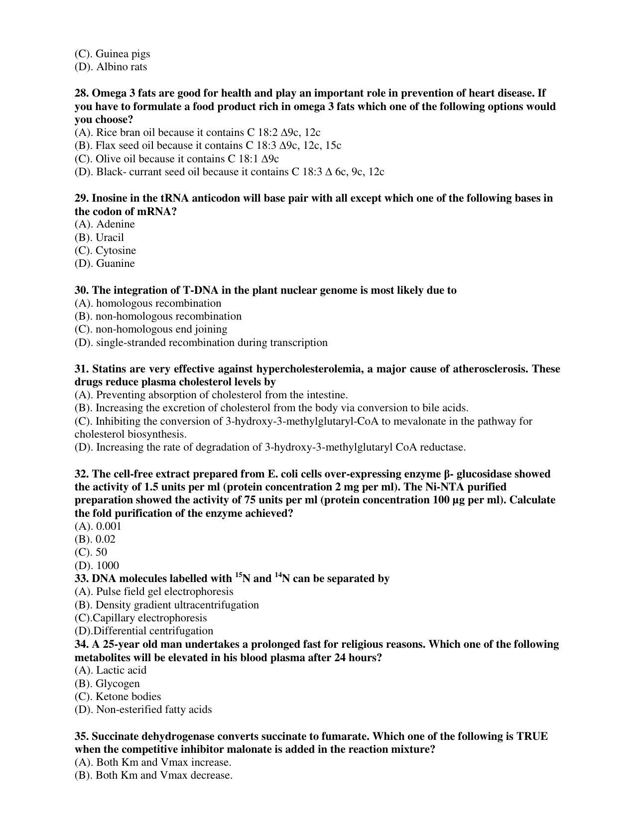 PU CET PG 2017 Question Paper - Page 50