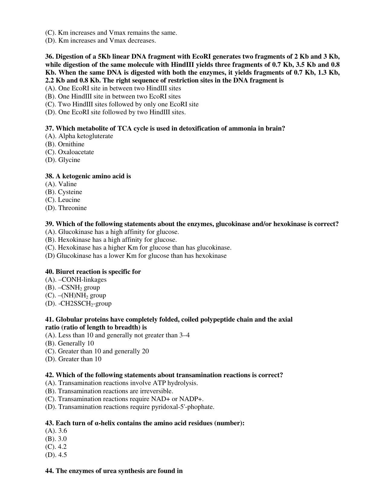 PU CET PG 2017 Question Paper - Page 51
