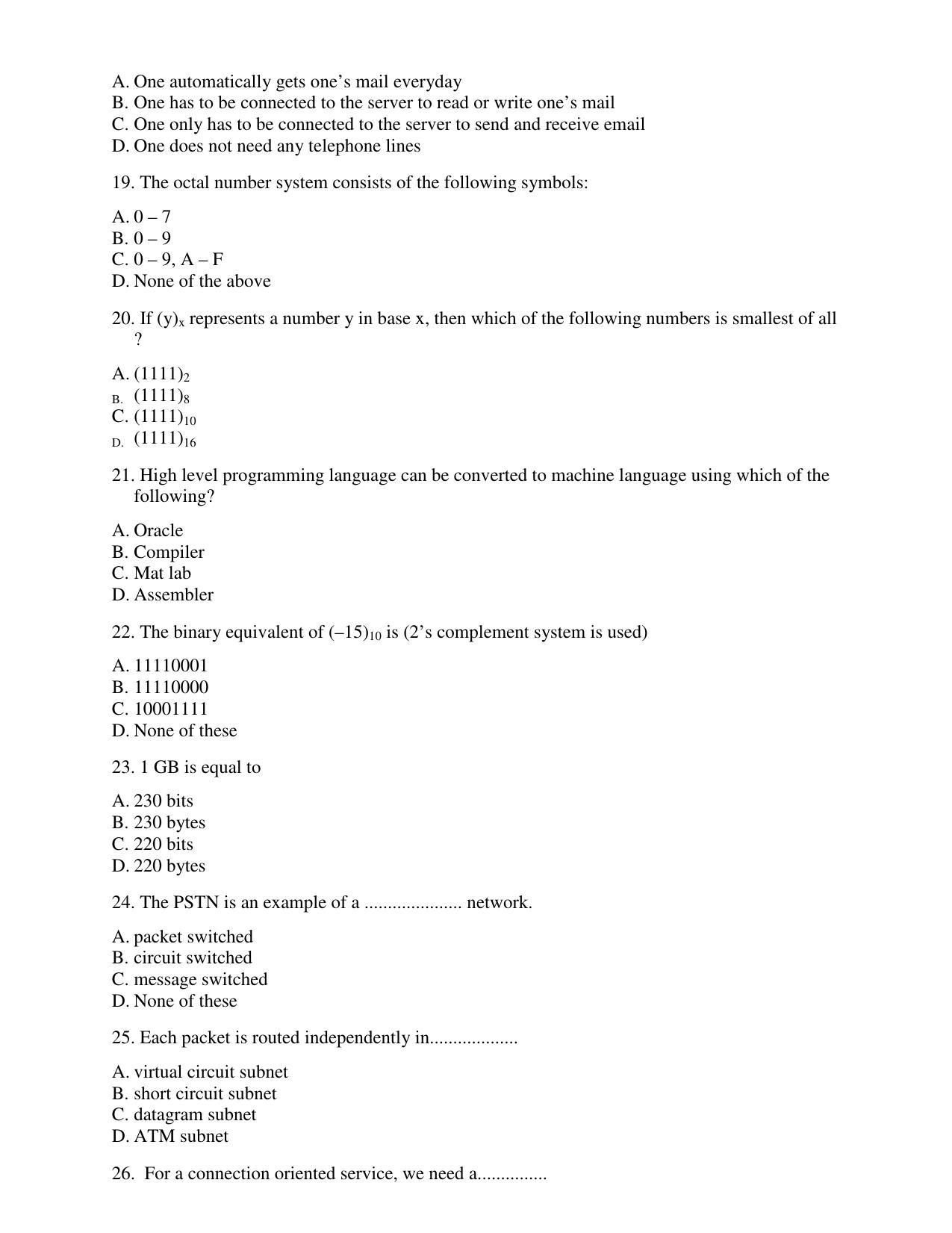 PU CET PG 2017 Question Paper - Page 58