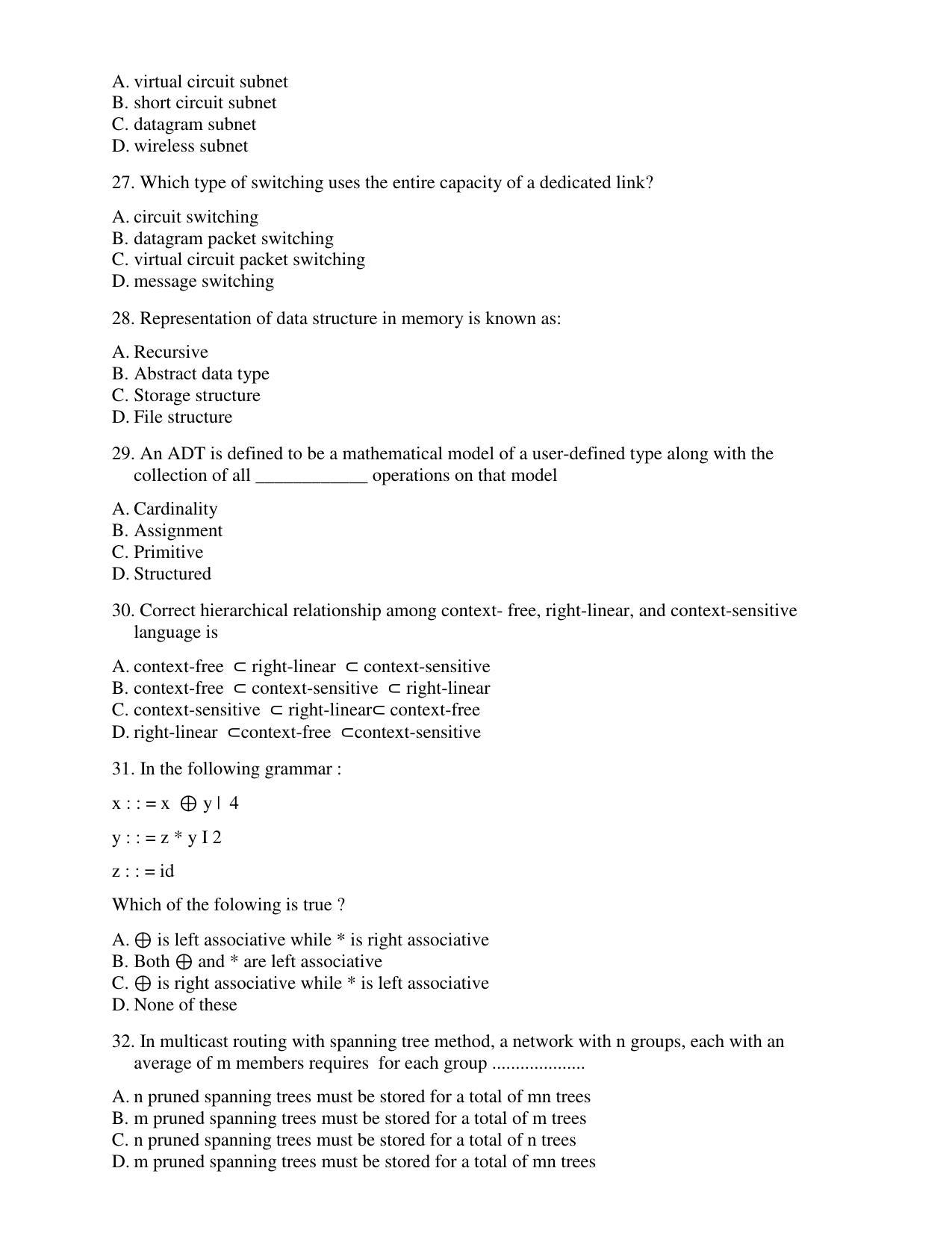 PU CET PG 2017 Question Paper - Page 59