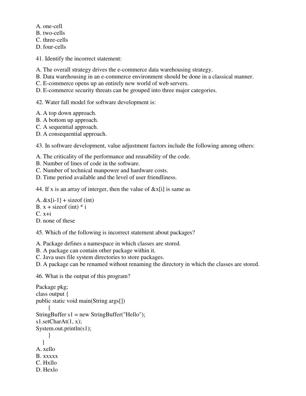 PU CET PG 2017 Question Paper - Page 61