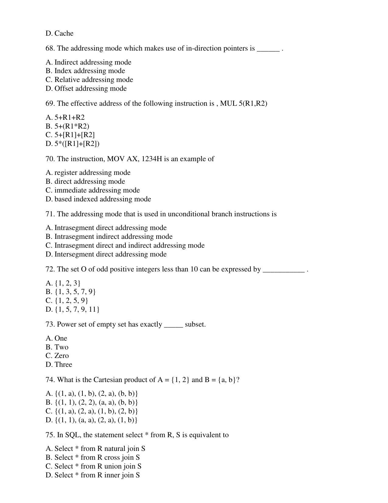 PU CET PG 2017 Question Paper - Page 65