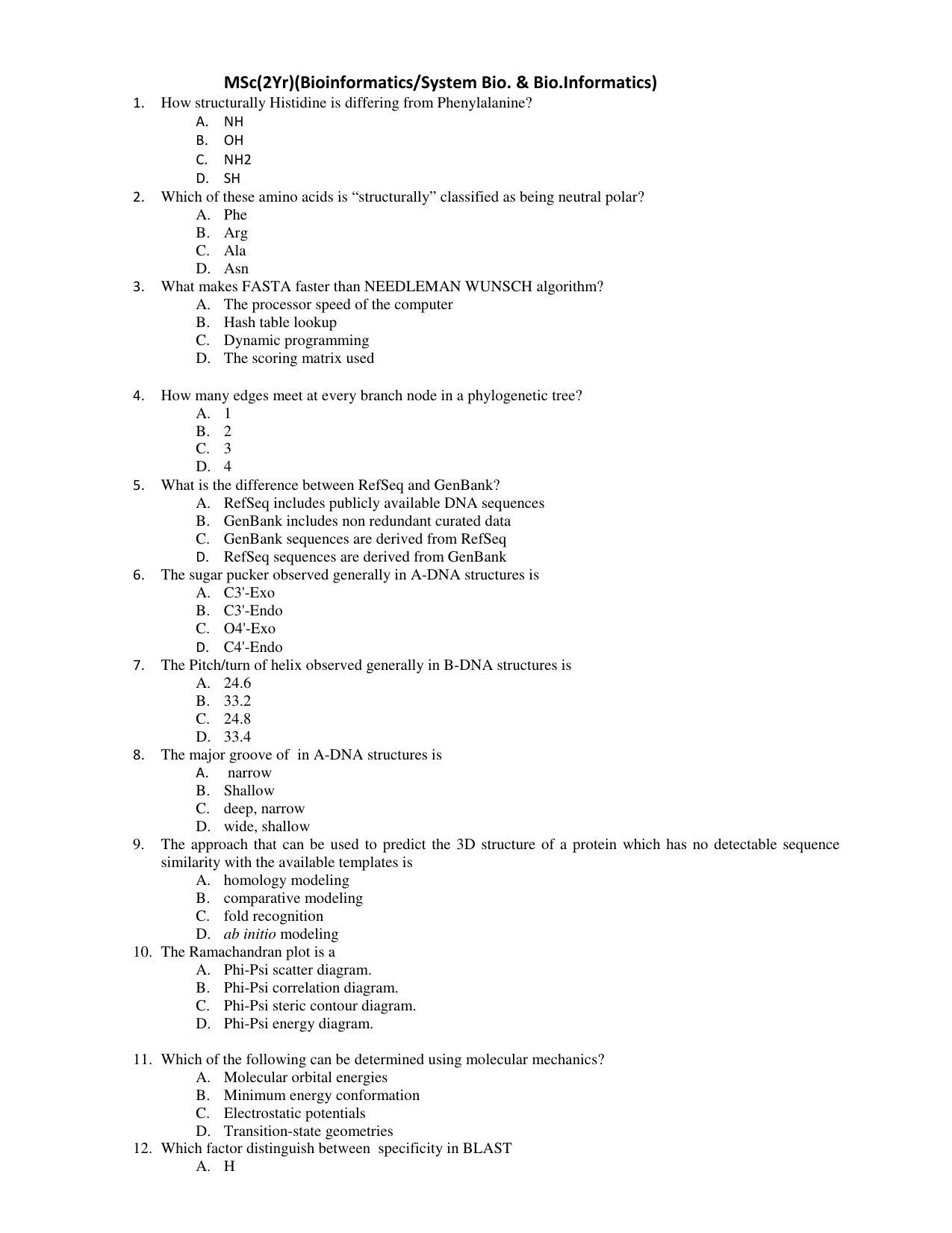 PU CET PG 2017 Question Paper - Page 66